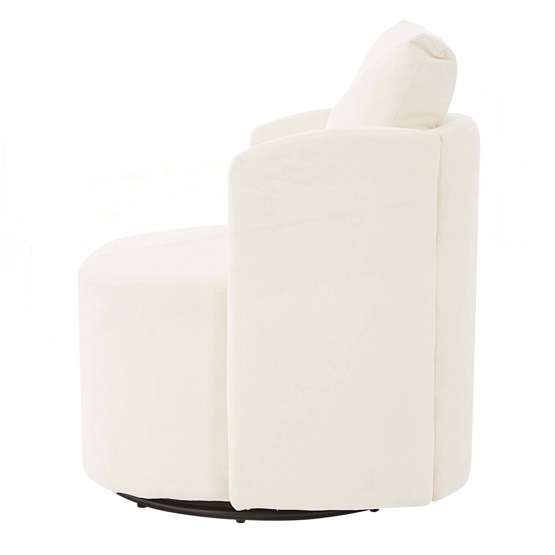 Fauteuil à accoudoirs en forme de tonneau de 76 cm (29,9 pouces)