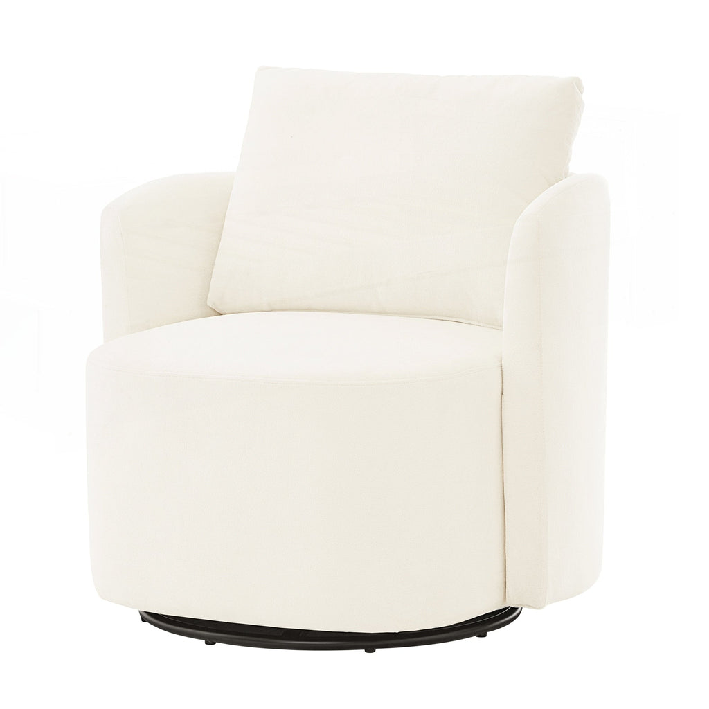 Fauteuil à accoudoirs en forme de tonneau de 76 cm (29,9 pouces)