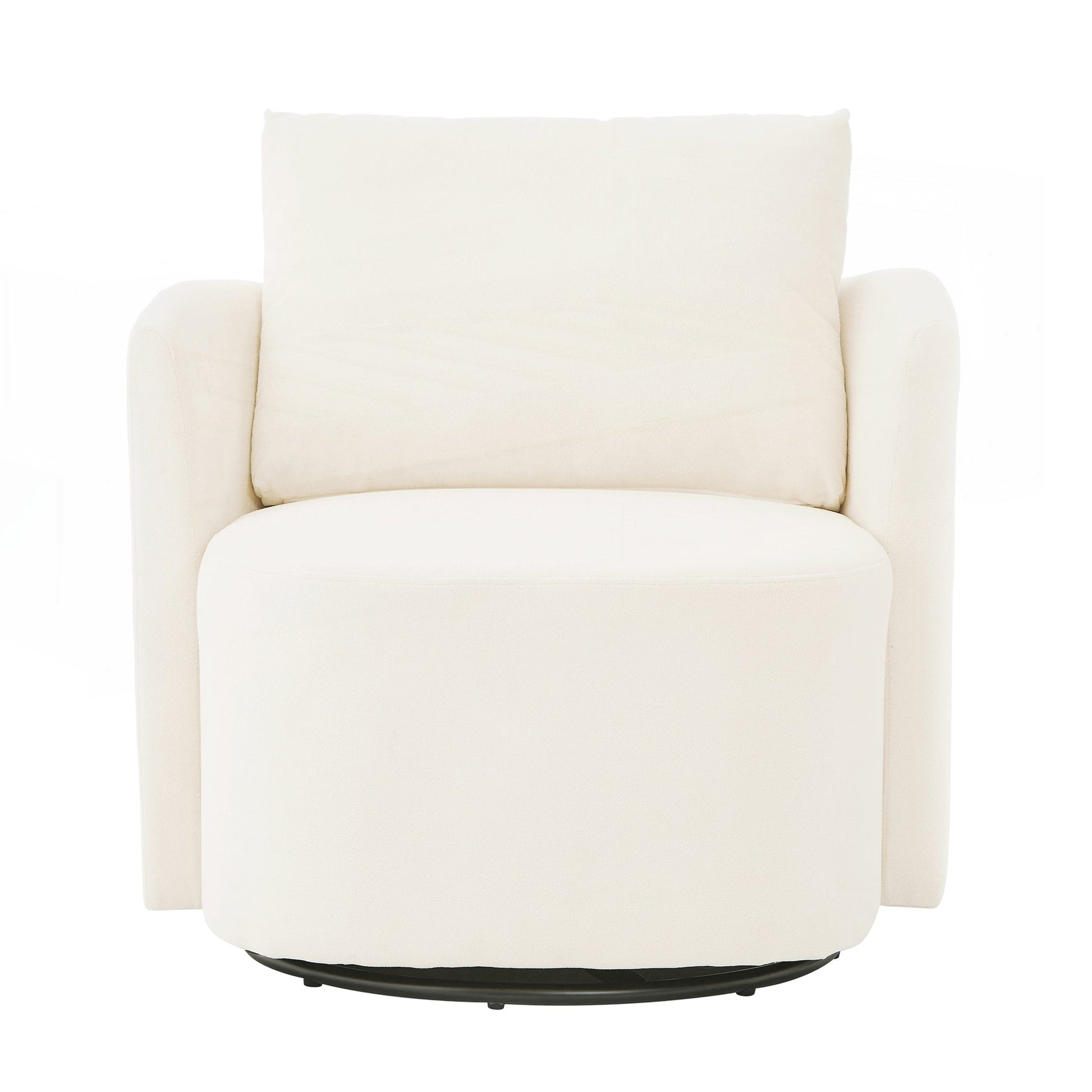 Fauteuil à accoudoirs en forme de tonneau de 76 cm (29,9 pouces)