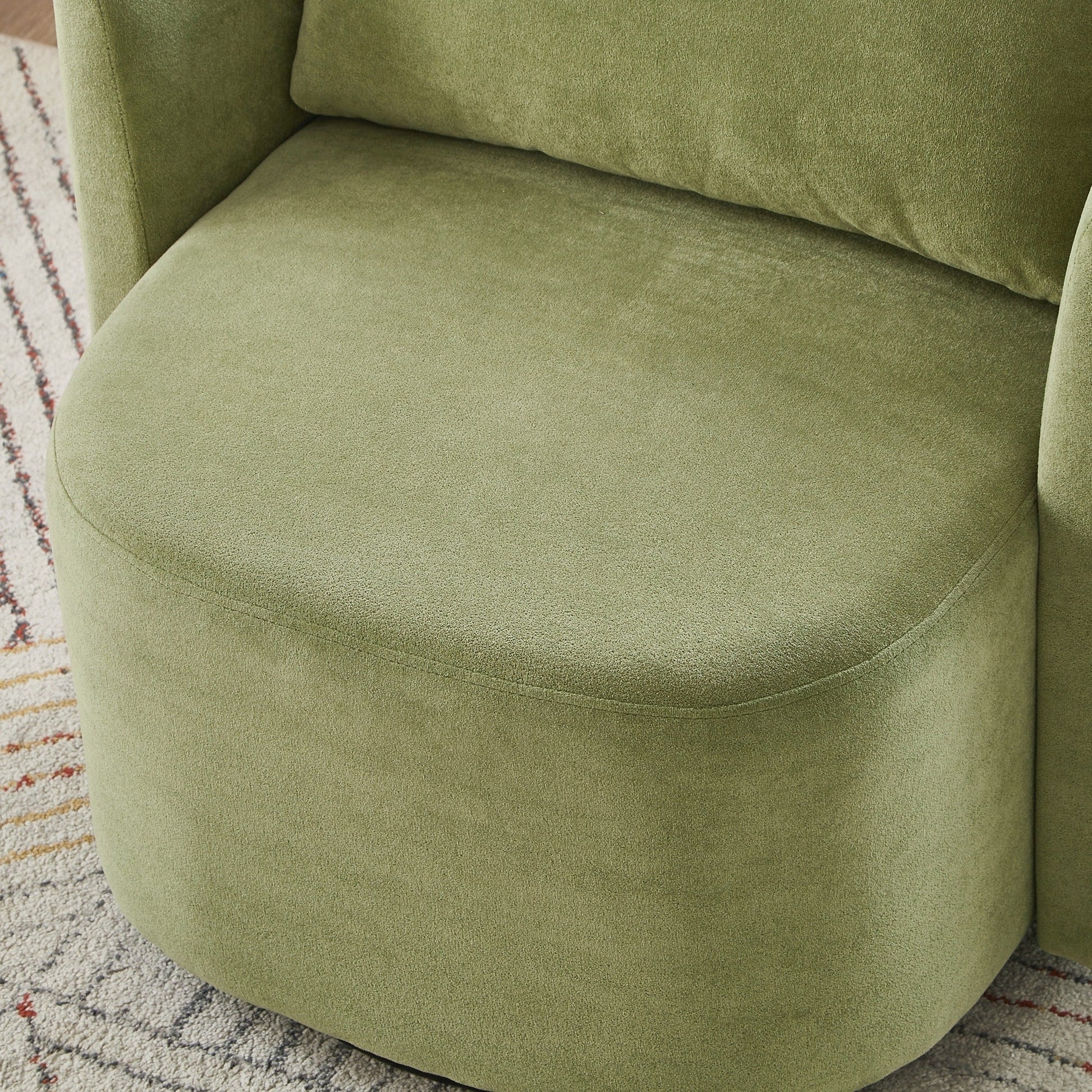 Fauteuil à accoudoirs en forme de tonneau de 76 cm (29,9 pouces)