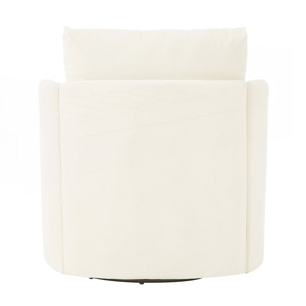 Fauteuil à accoudoirs en forme de tonneau de 76 cm (29,9 pouces)