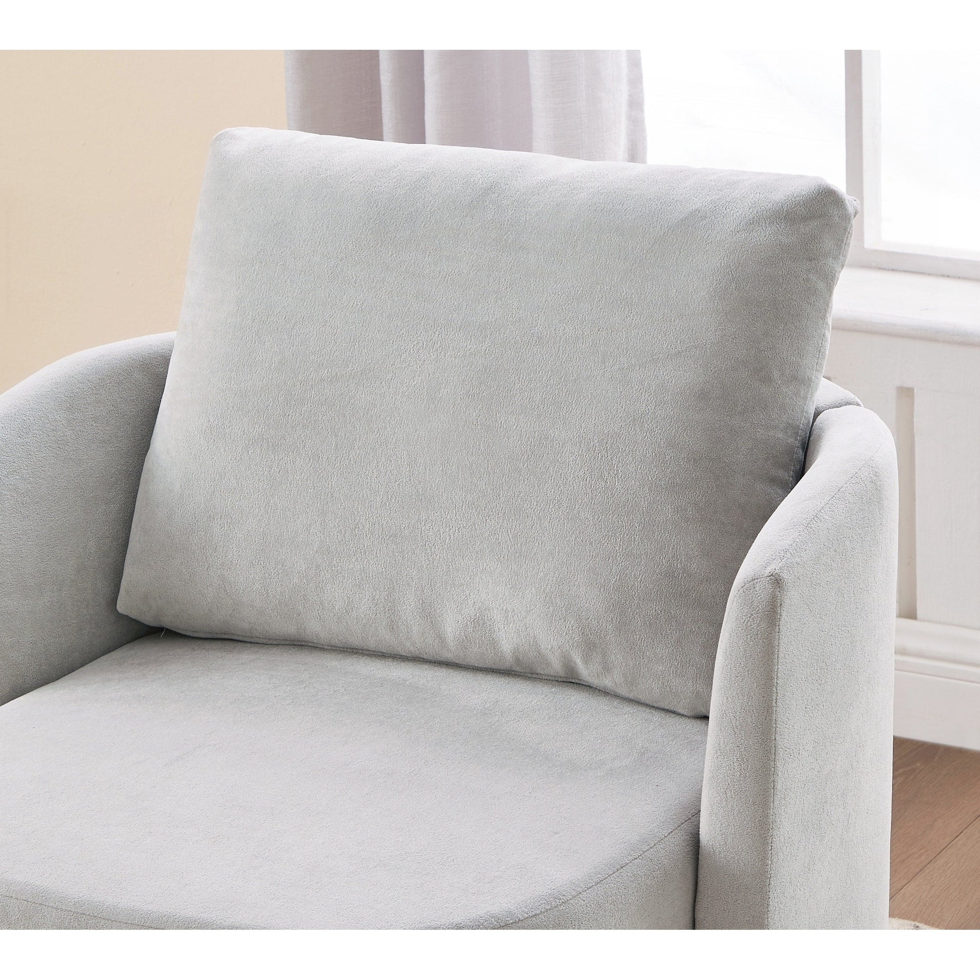 Fauteuil à accoudoirs en forme de tonneau de 76 cm (29,9 pouces)