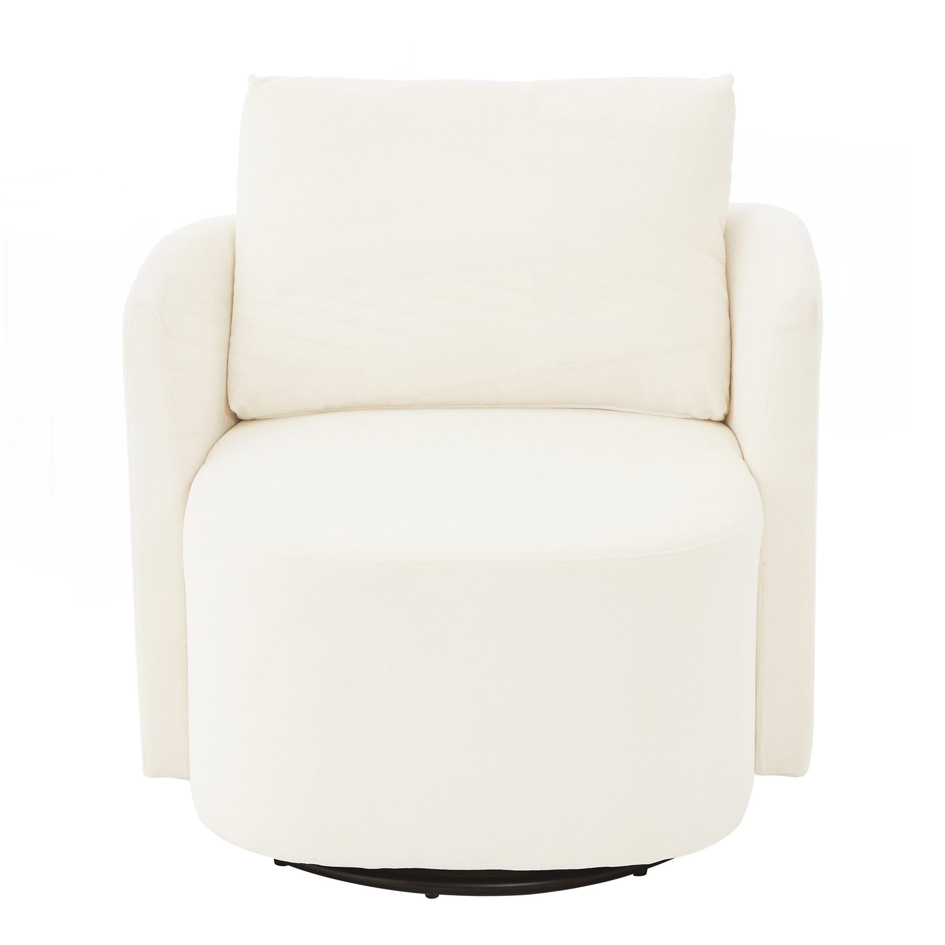 Fauteuil à accoudoirs en forme de tonneau de 76 cm (29,9 pouces)