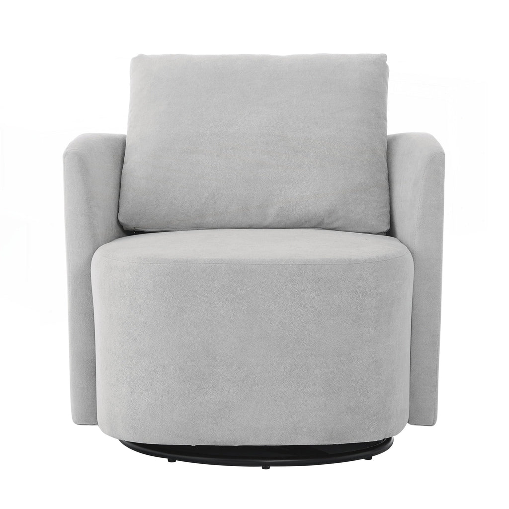 Fauteuil à accoudoirs en forme de tonneau de 76 cm (29,9 pouces)