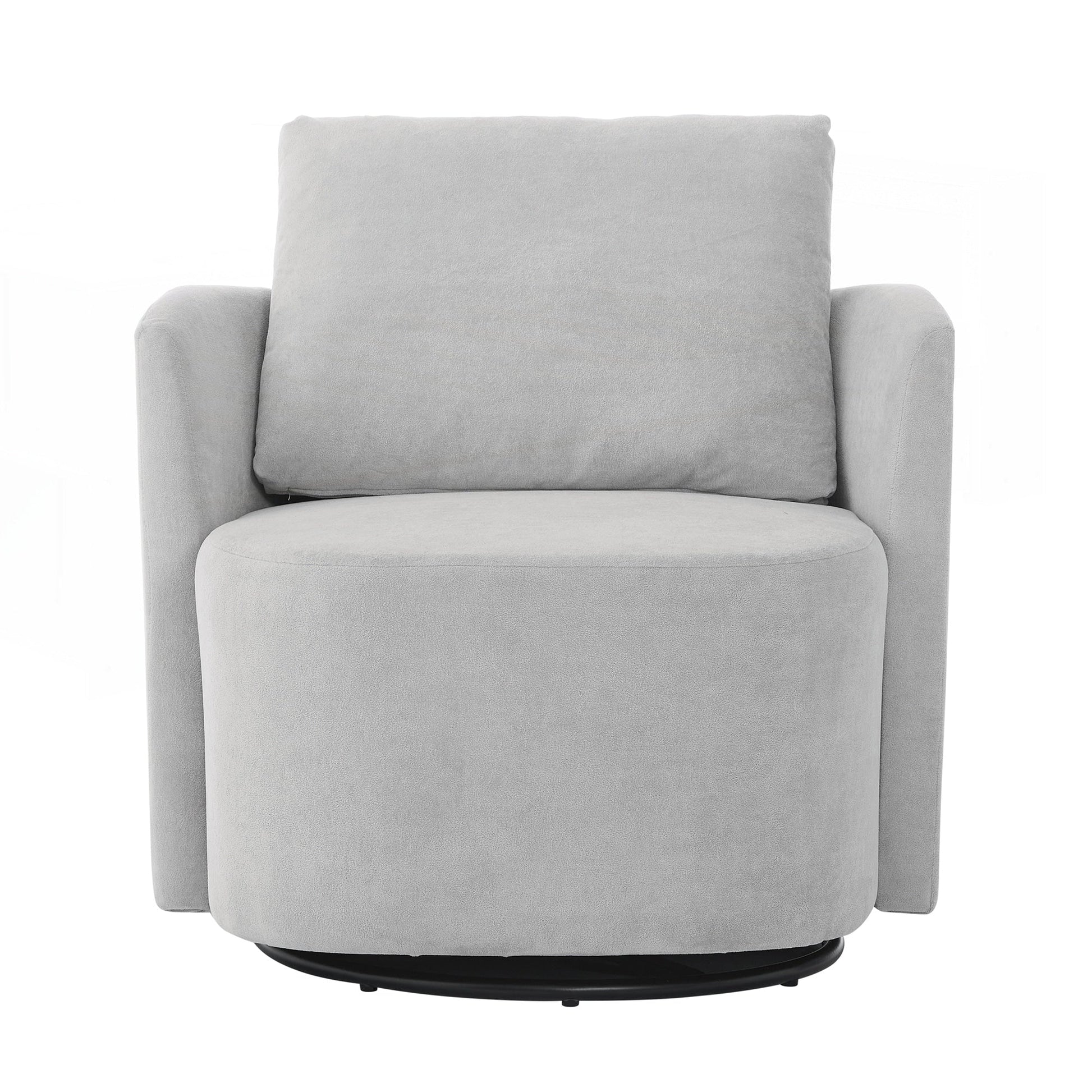 Fauteuil à accoudoirs en forme de tonneau de 76 cm (29,9 pouces)