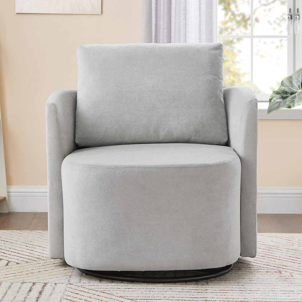 Fauteuil à accoudoirs en forme de tonneau de 76 cm (29,9 pouces)