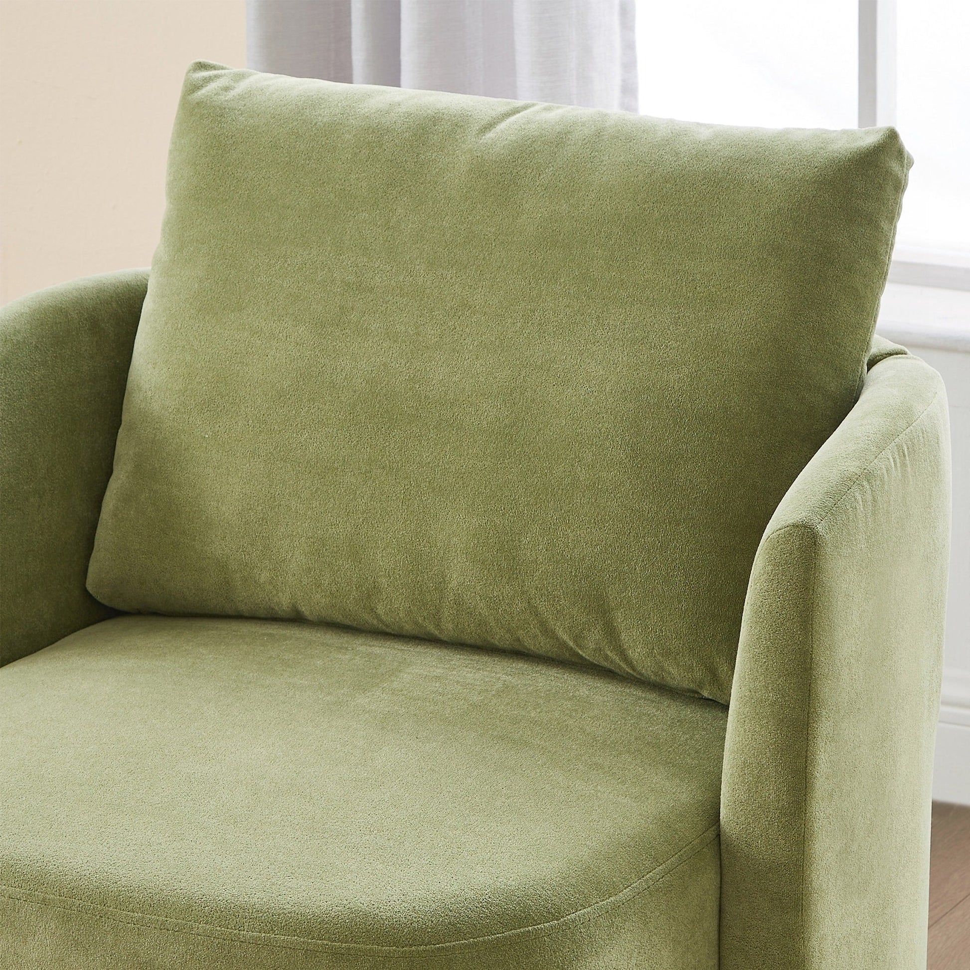 Fauteuil à accoudoirs en forme de tonneau de 76 cm (29,9 pouces)