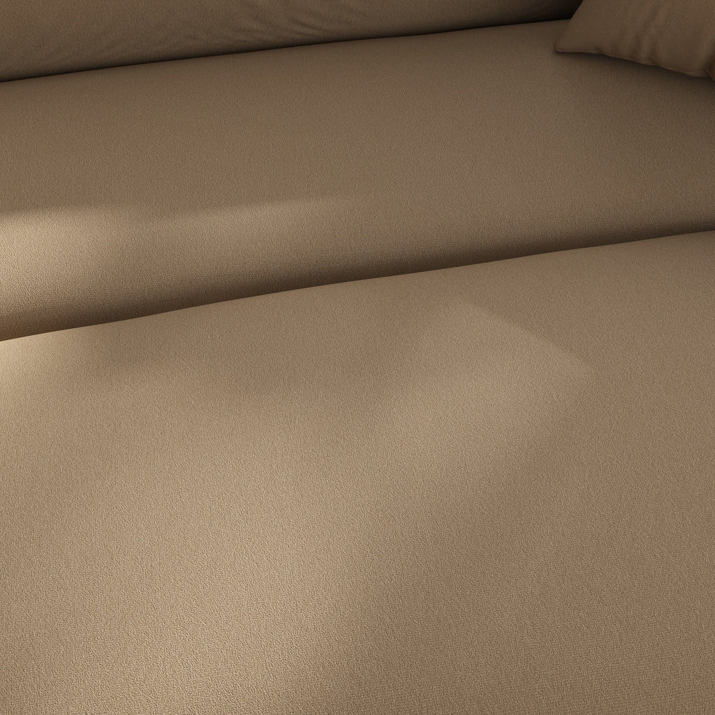 Canapé confortable en tissu pour 3 à 5 personnes avec 3 coussins moelleux