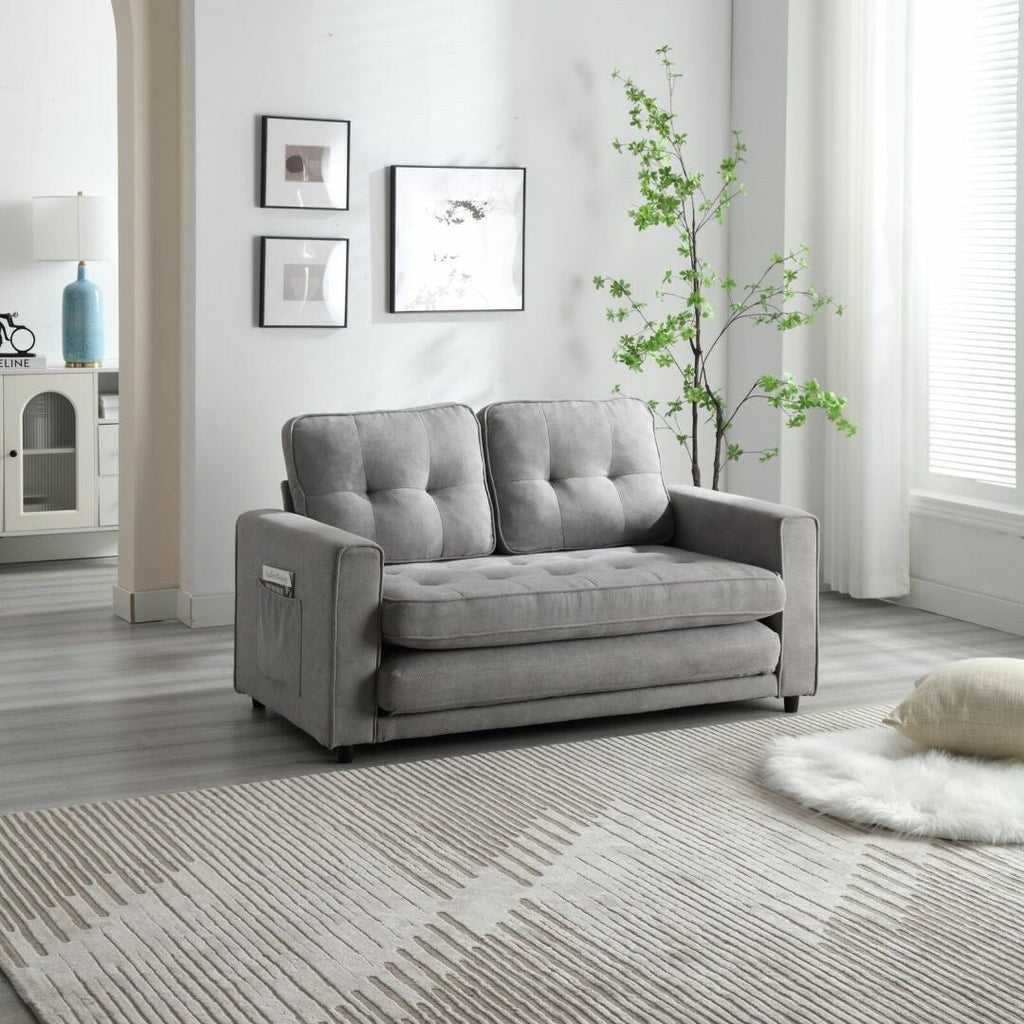 Canapé convertible 3 plis, futon, canapé-lit, lit de couchage, canapé-lit escamotable