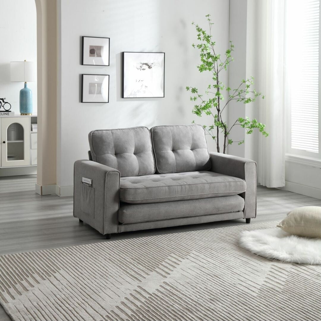 Canapé convertible 3 plis, futon, canapé-lit, lit de couchage, canapé-lit escamotable