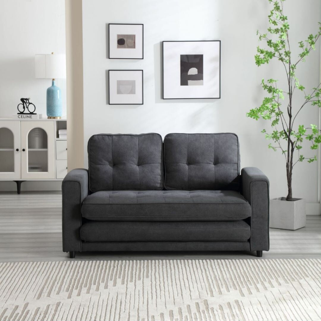 Canapé convertible 3 plis, futon, canapé-lit, lit de couchage, canapé-lit escamotable