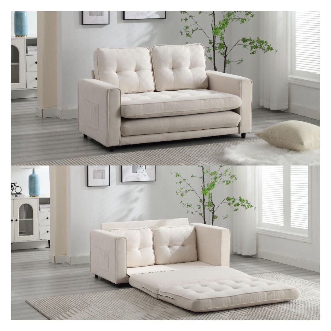 Canapé convertible 3 plis, futon, canapé-lit, lit de couchage, canapé-lit escamotable