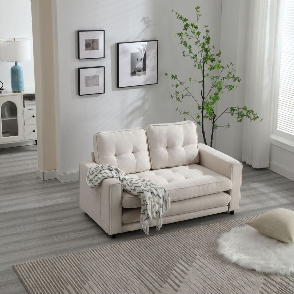 Canapé convertible 3 plis, futon, canapé-lit, lit de couchage, canapé-lit escamotable