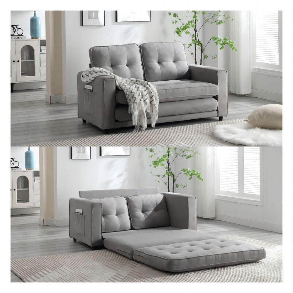 Canapé convertible 3 plis, futon, canapé-lit, lit de couchage, canapé-lit escamotable