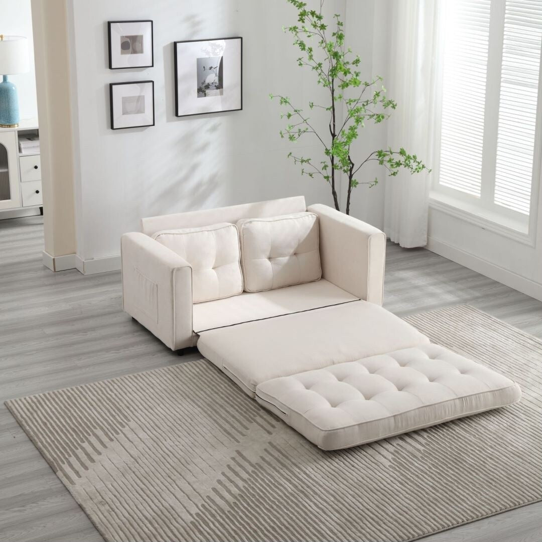 Canapé convertible 3 plis, futon, canapé-lit, lit de couchage, canapé-lit escamotable