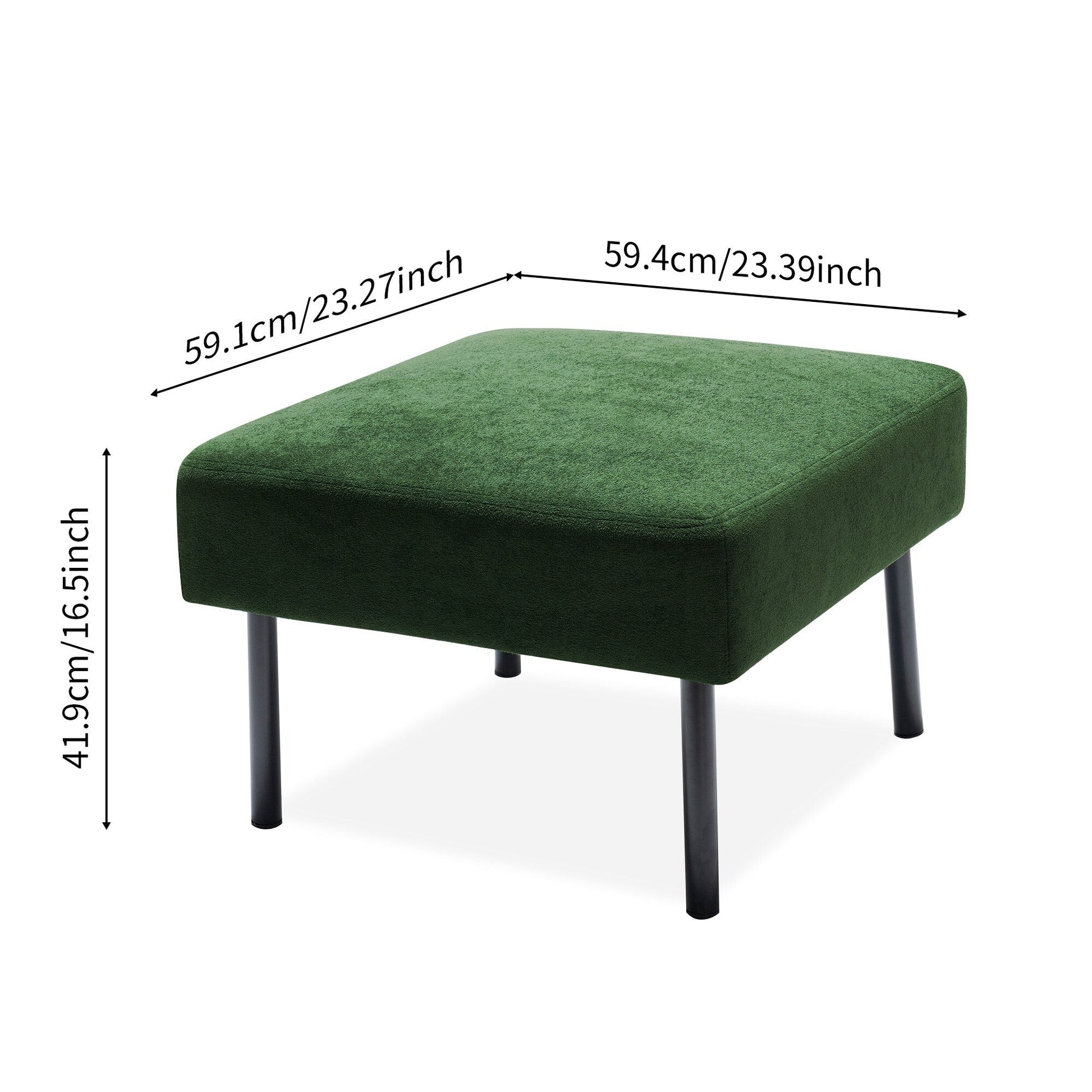 Canapé 3 places en forme de L en tissu polyester avec pouf, canapé moderne recouvert de tissu, canapé confortable et compact pour petit espace.