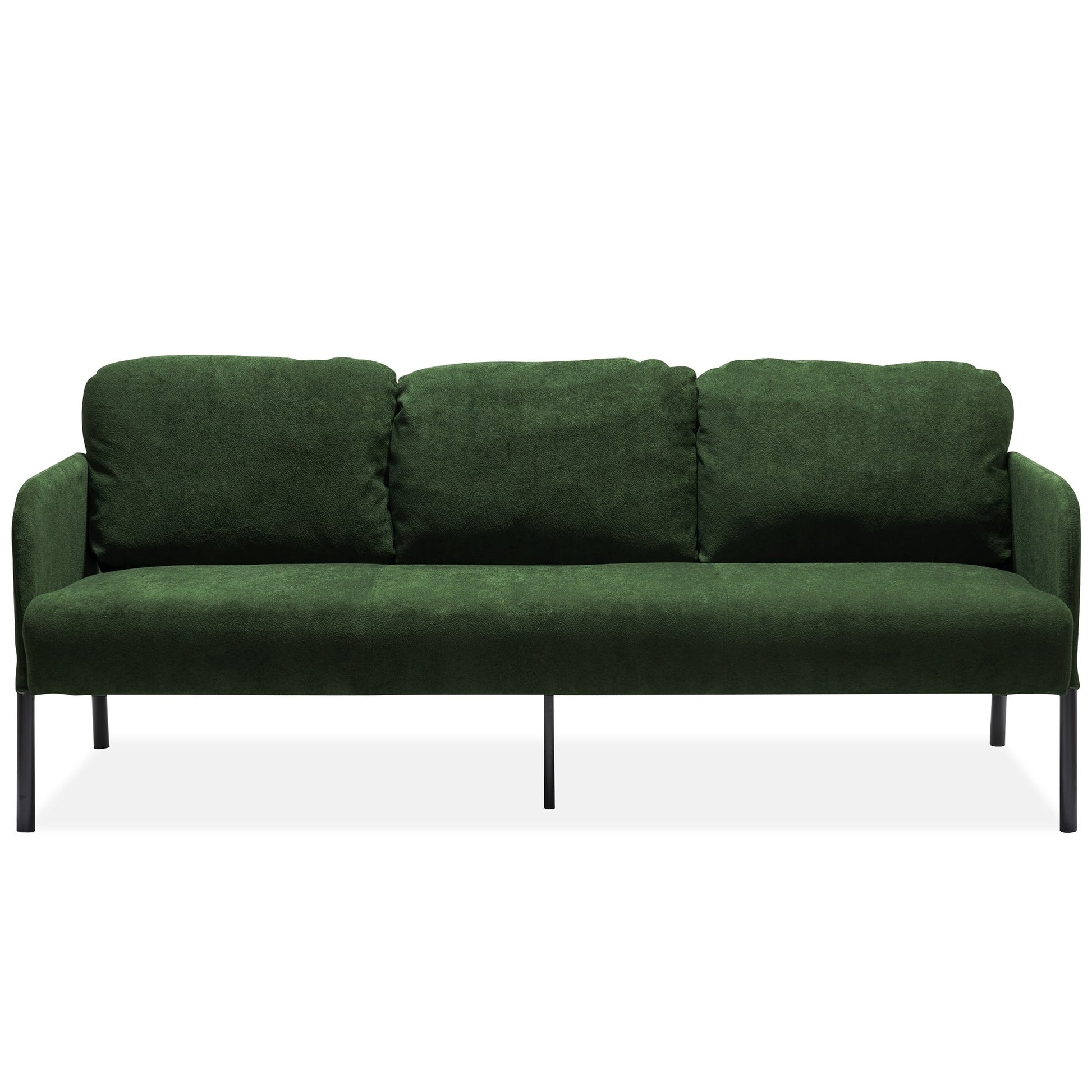 Canapé 3 places en tissu polyester, canapé moderne recouvert de tissu, canapé confortable et compact pour salon, chambre à coucher ou bureau.