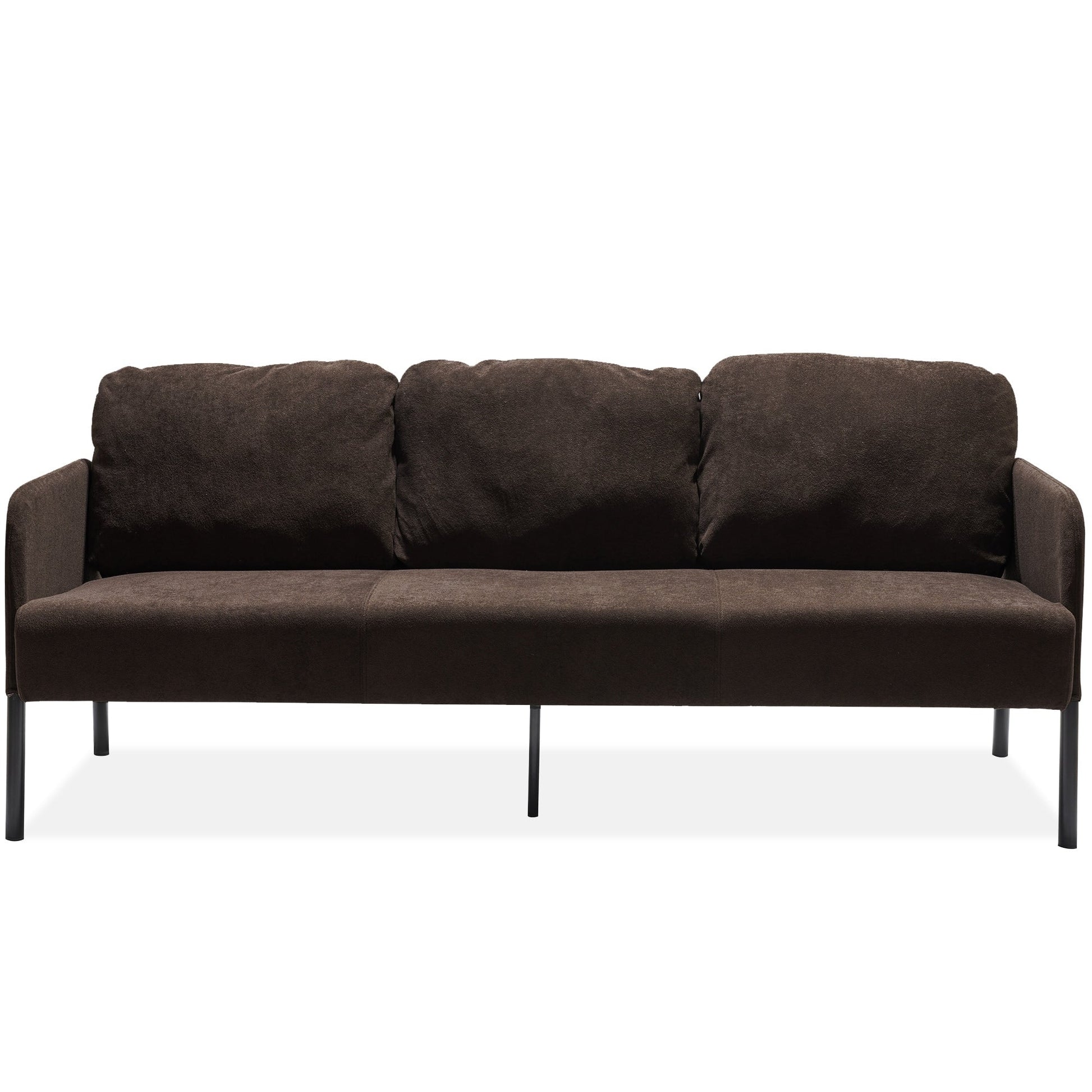 Canapé 3 places en tissu polyester, canapé moderne recouvert de tissu, canapé confortable et compact pour salon, chambre à coucher ou bureau.