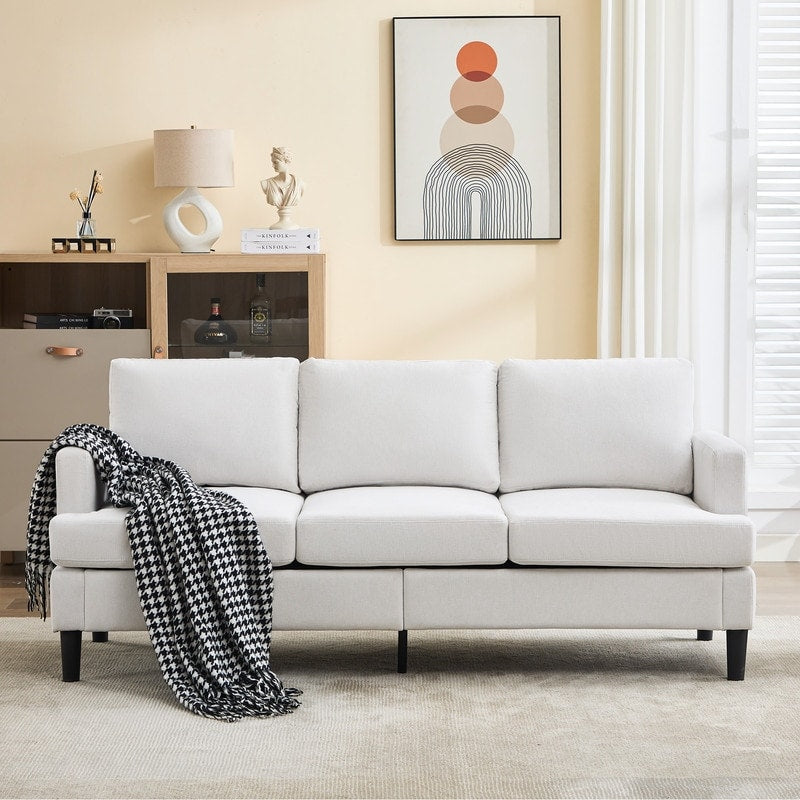 Canapé 3 places - Tissu respirant, accoudoirs confortables et pieds robustes
