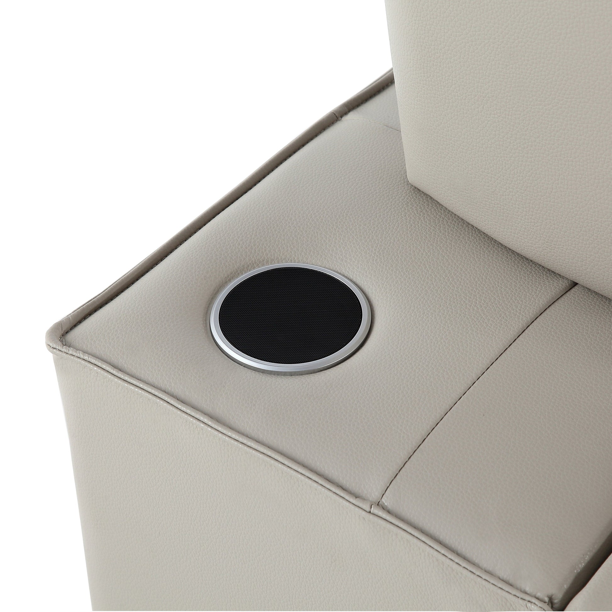 3-in-1 Convertible Chair Bed Adjustable Sofa Reclining Lounge with Bluetooth Speakers, USB Ports and Soft Pillow
