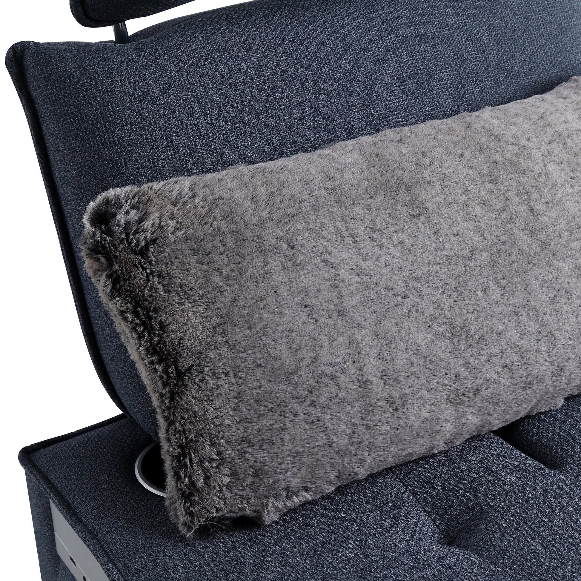 3-in-1 Convertible Chair Bed Adjustable Sofa Reclining Lounge with Bluetooth Speakers, USB Ports and Soft Pillow