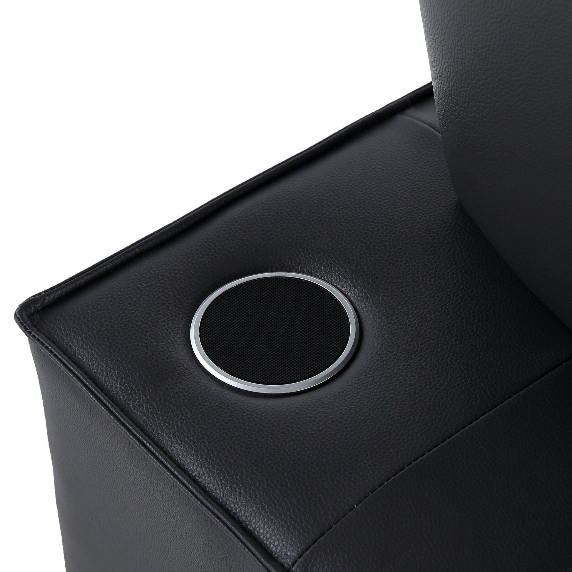 3-in-1 Convertible Chair Bed Adjustable Sofa Reclining Lounge with Bluetooth Speakers, USB Ports and Soft Pillow