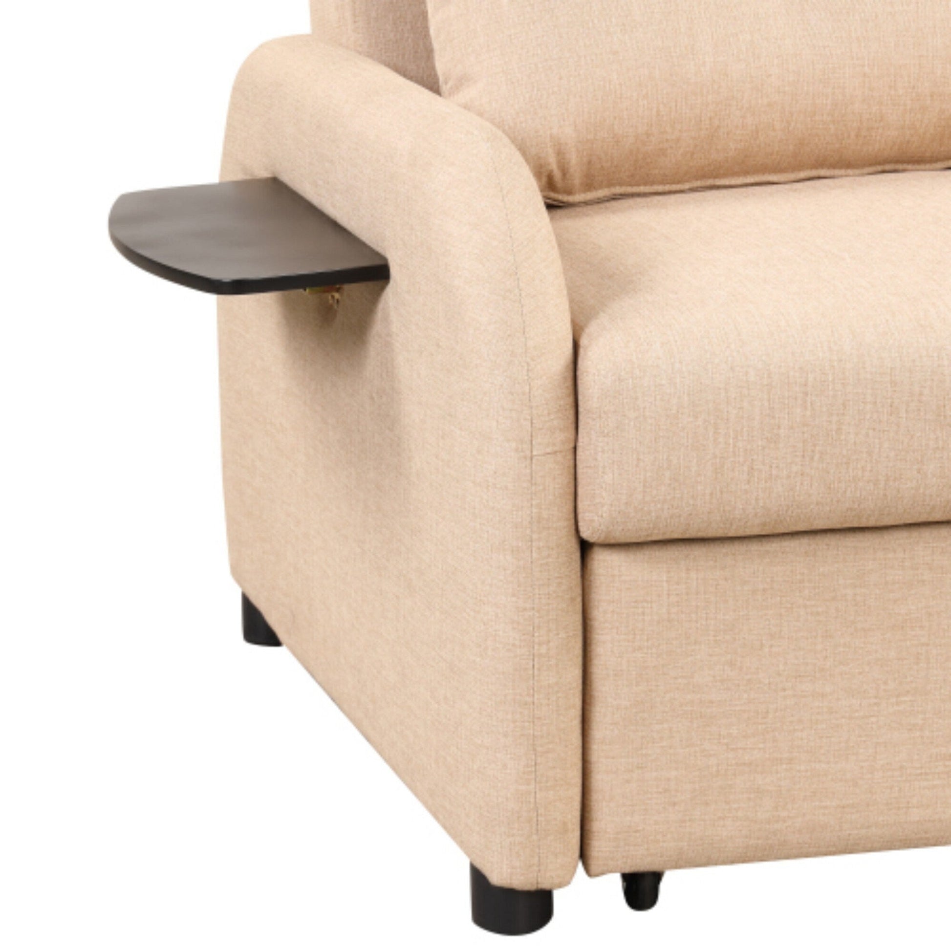 Canapé-lit 3-en-1 avec table d'appoint rabattable et ports USB de Harper&amp;Bright Designs