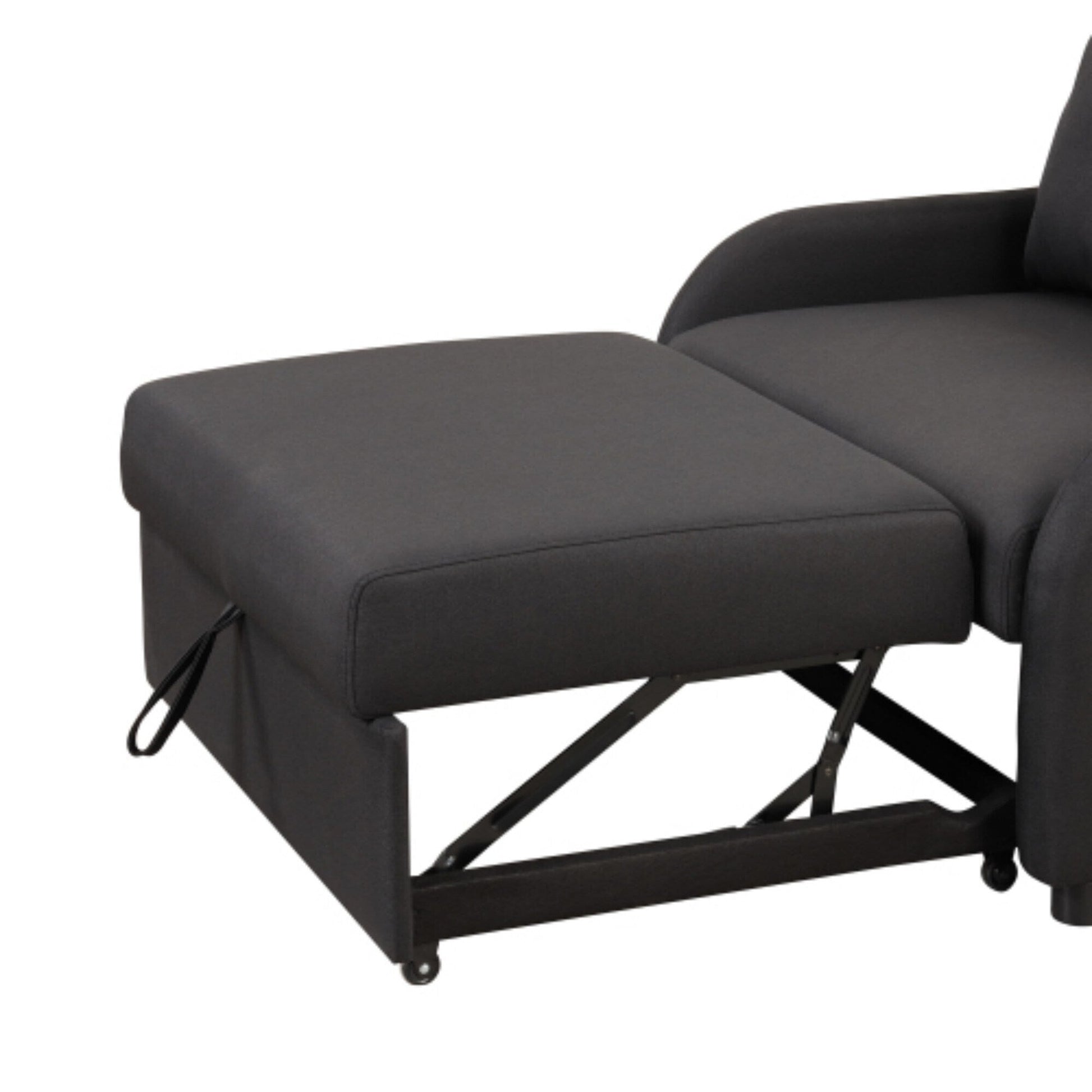 Canapé-lit 3-en-1 avec table d'appoint rabattable et ports USB de Harper&amp;Bright Designs