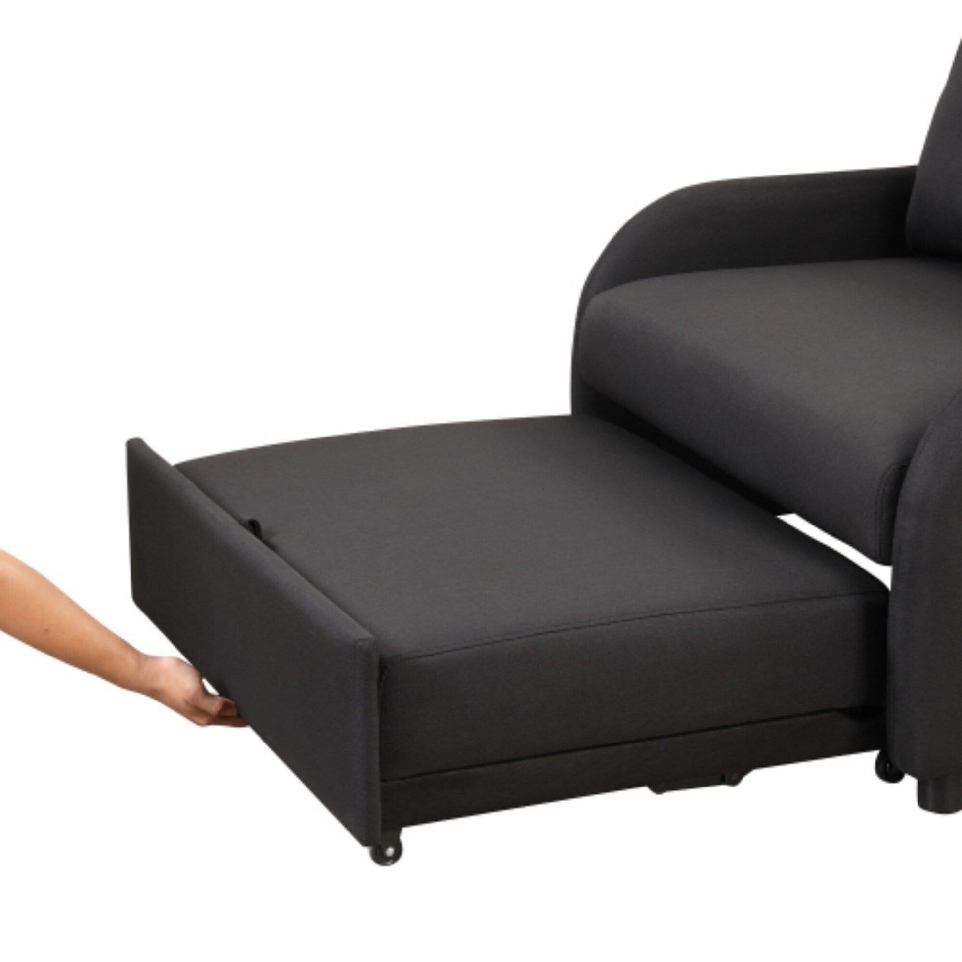 Canapé-lit 3-en-1 avec table d'appoint rabattable et ports USB de Harper&amp;Bright Designs