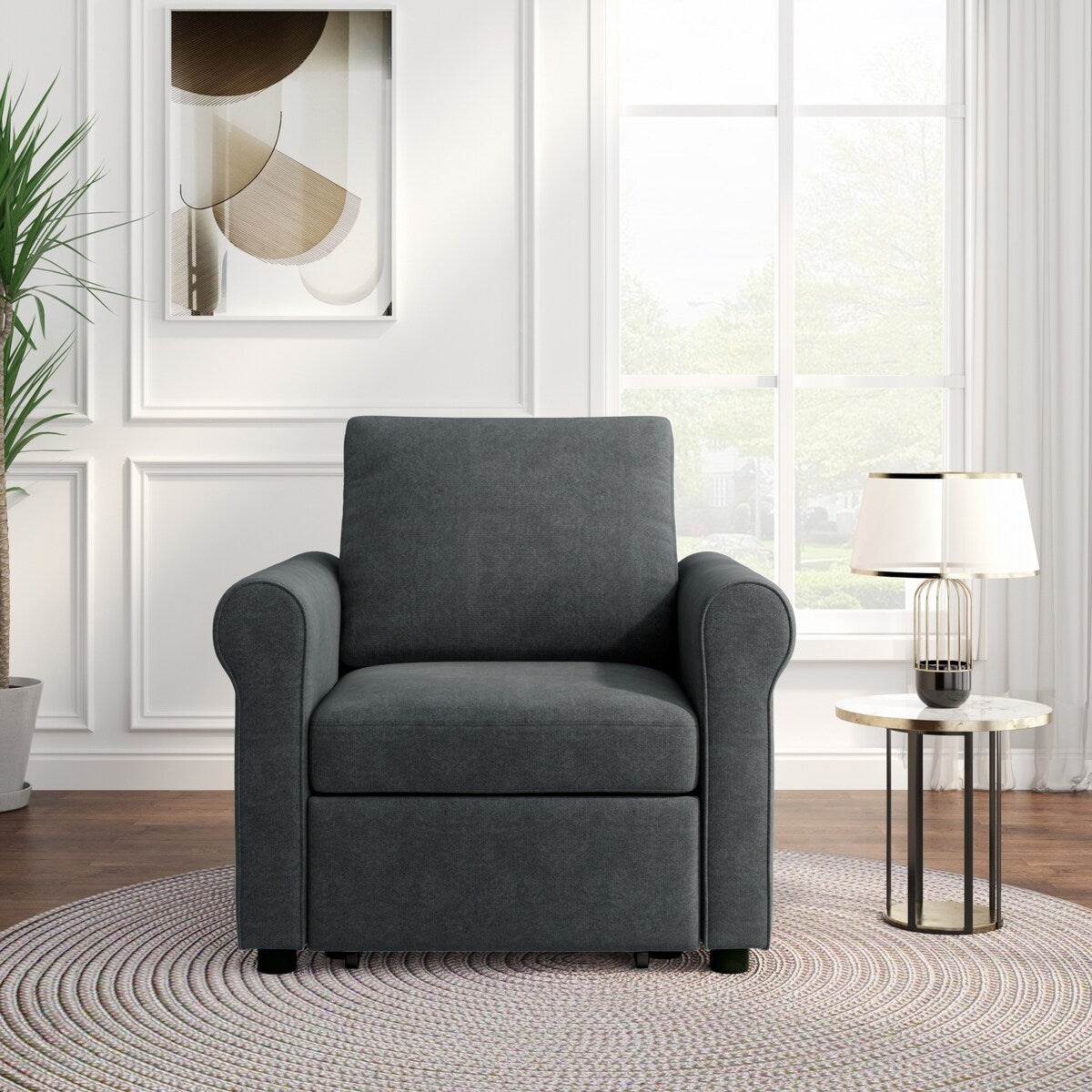 Canapé-lit 3-en-1, chaise convertible, chaise de repos, canapé, fauteuil