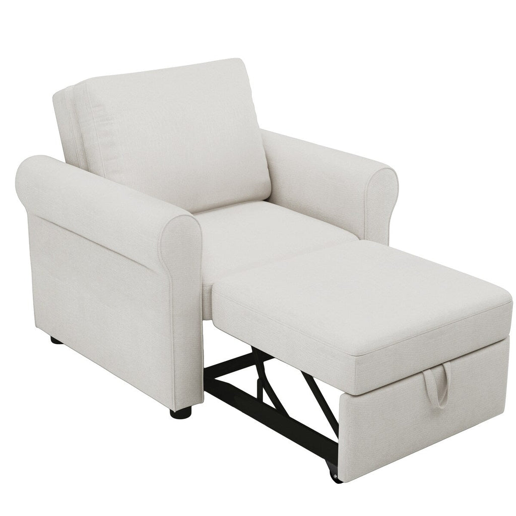 Canapé-lit 3-en-1, chaise convertible, chaise de repos, canapé, fauteuil