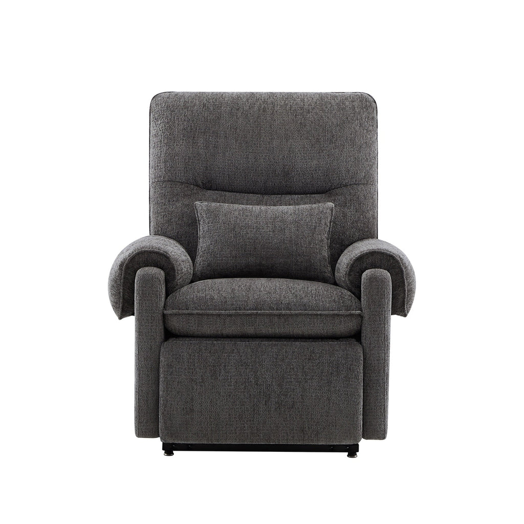 Fauteuil inclinable à levage électrique 30 pouces, gris acier, chenille