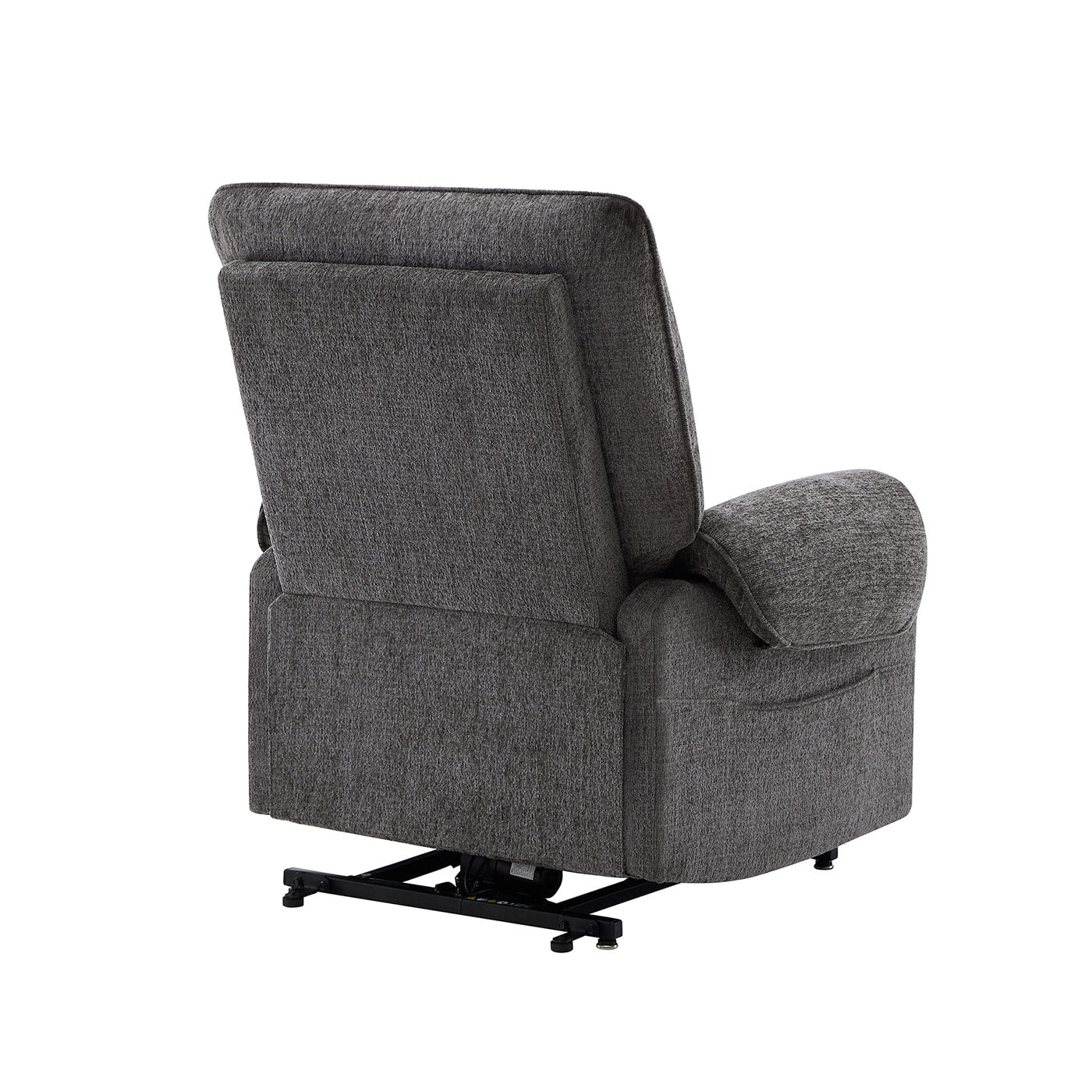 Fauteuil inclinable à levage électrique 30 pouces, gris acier, chenille