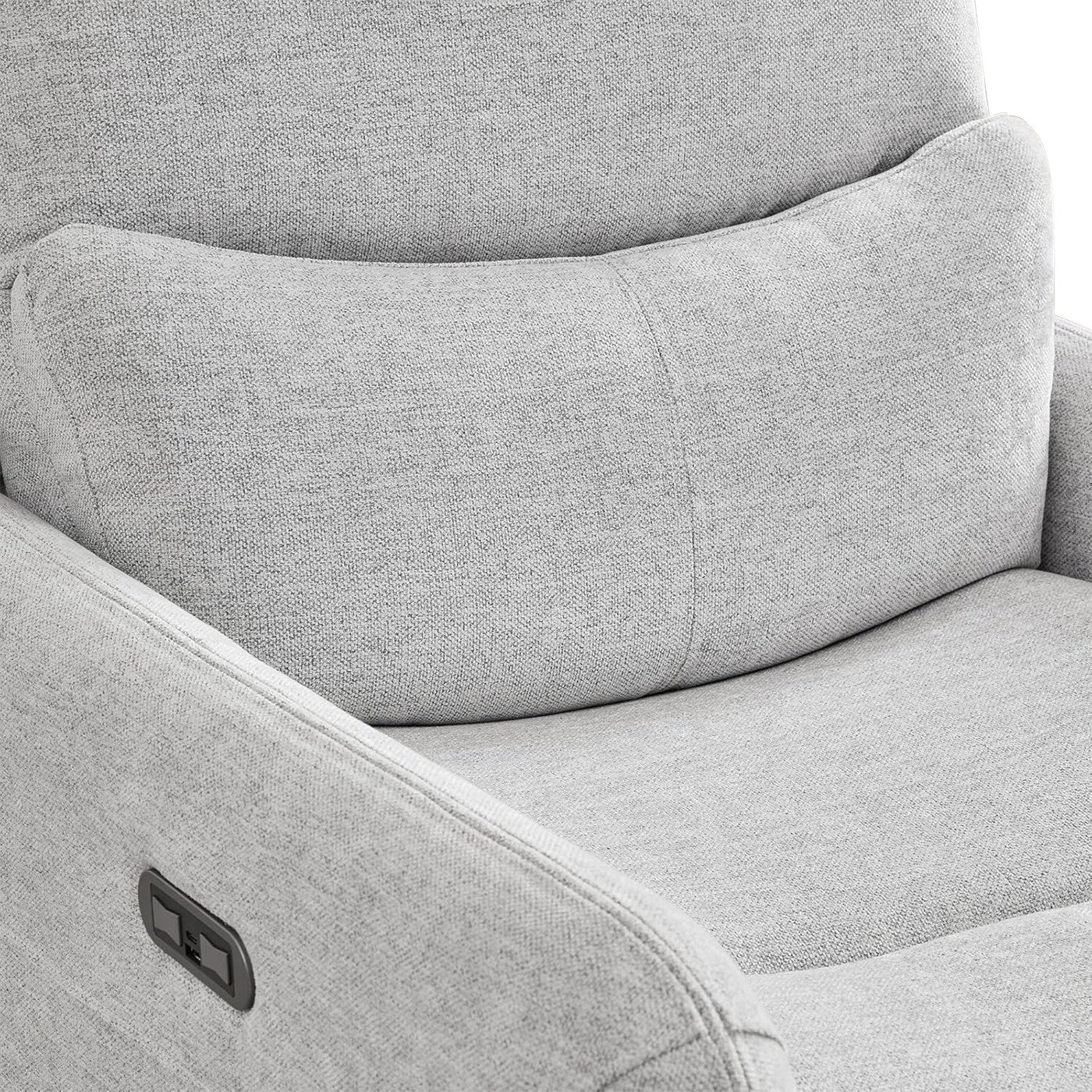 Fauteuil inclinable électrique à 30 positions, pivotant à 360 degrés, en simili cuir