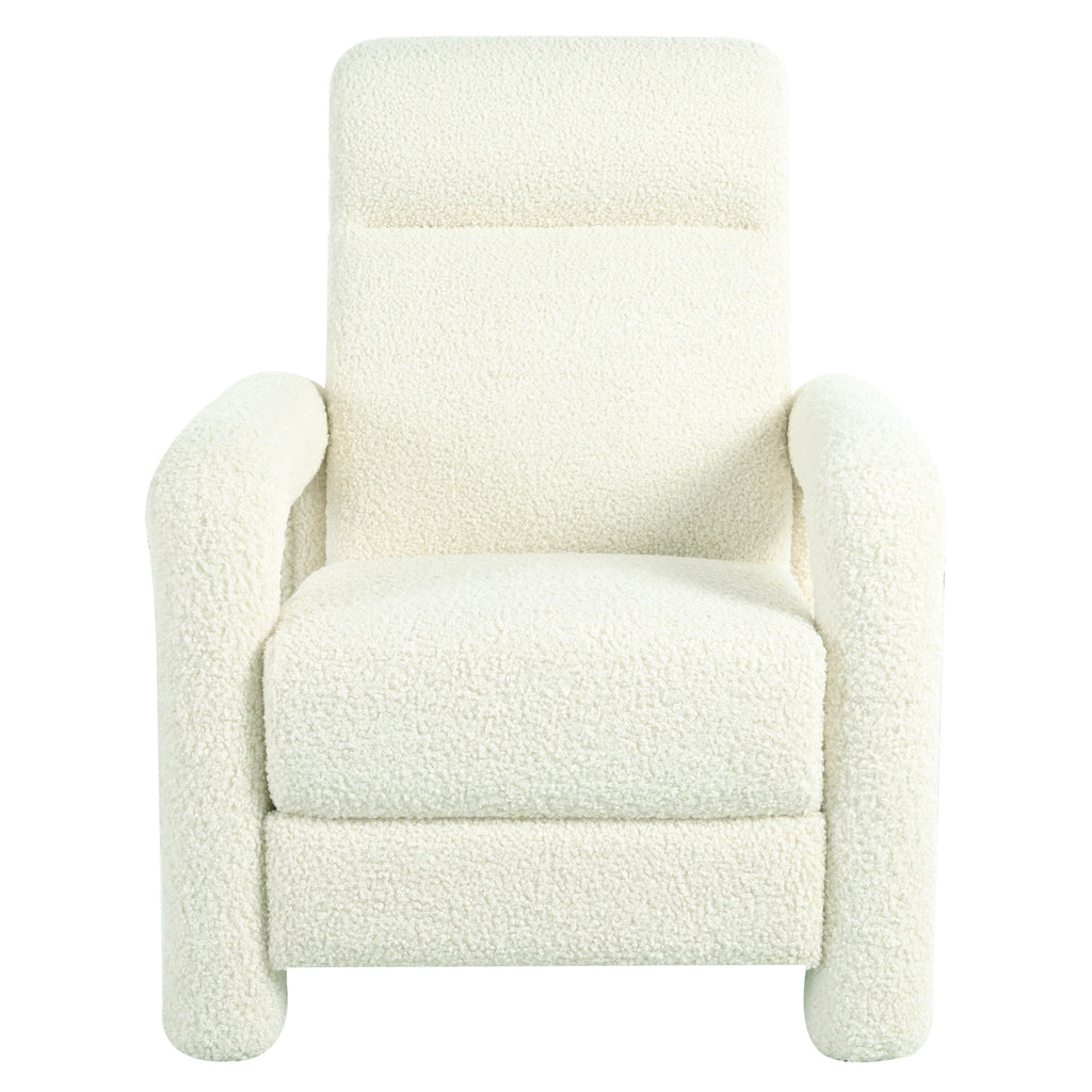 Fauteuil inclinable à dossier basculant, rembourré