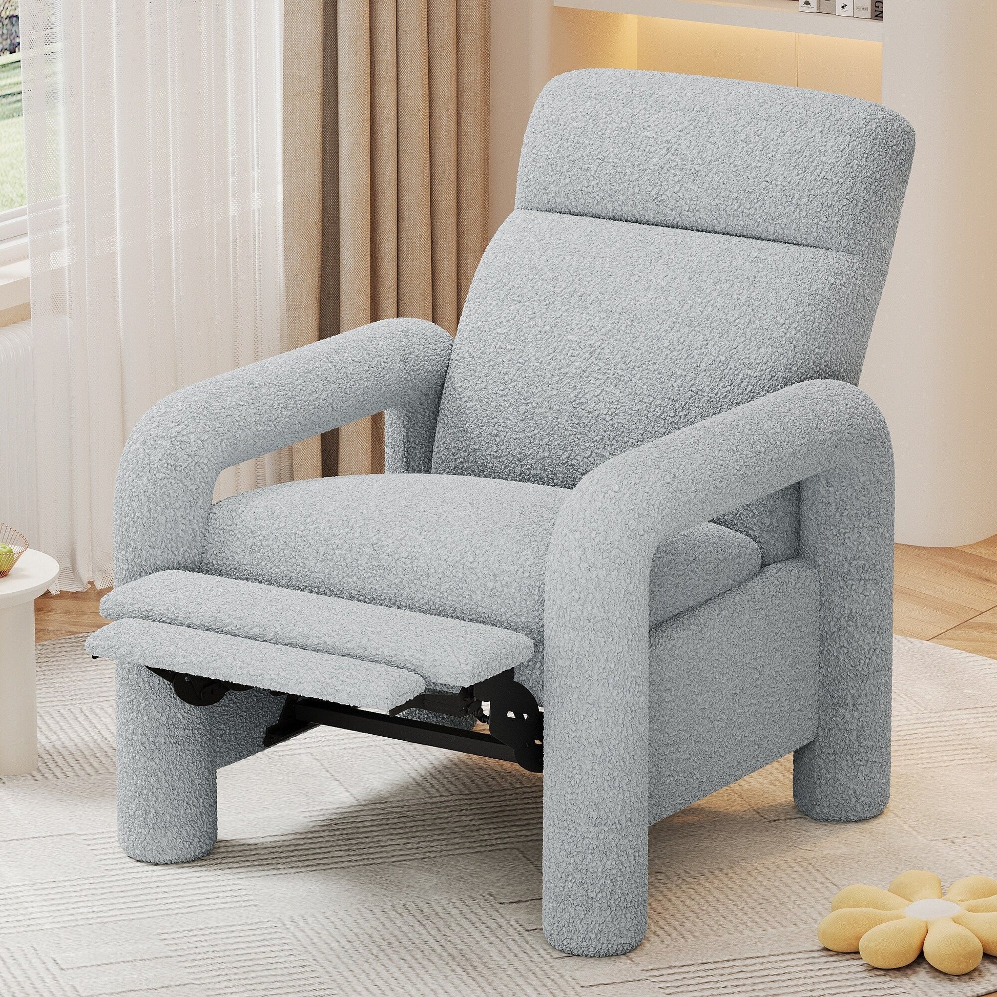 Fauteuil inclinable à dossier basculant, rembourré