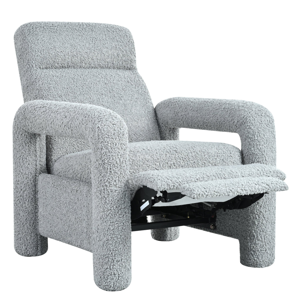 Fauteuil inclinable à dossier basculant, rembourré