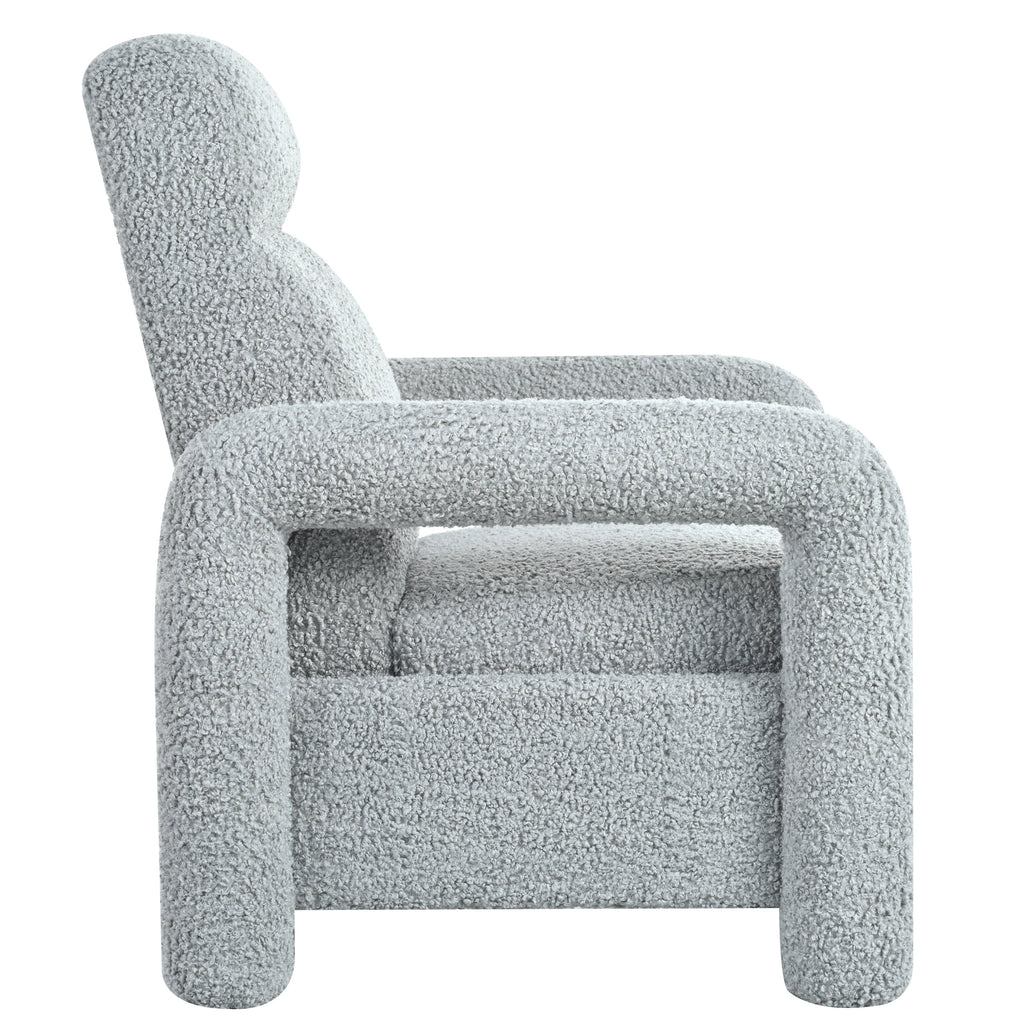 Fauteuil inclinable à dossier basculant, rembourré