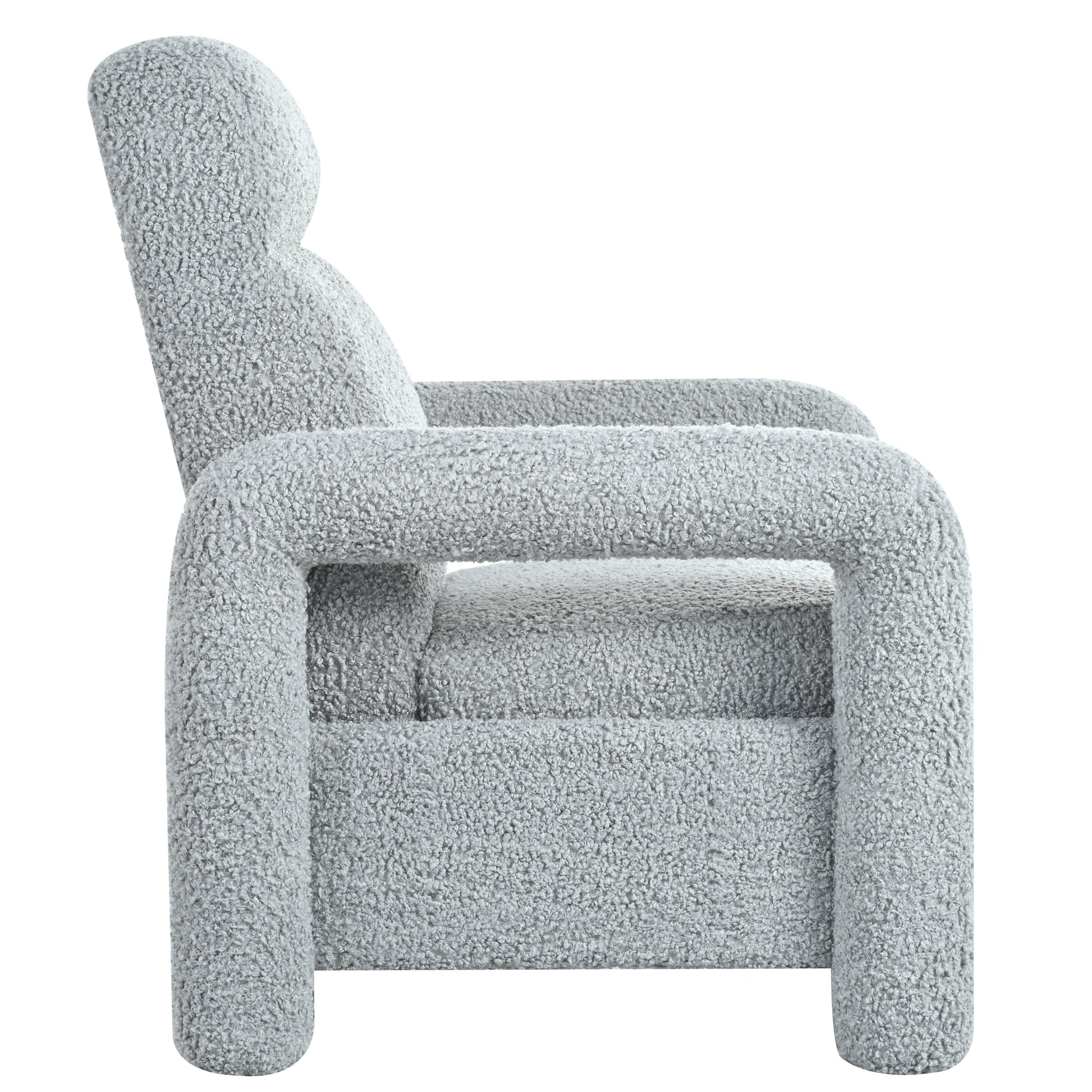 Fauteuil inclinable à dossier basculant, rembourré