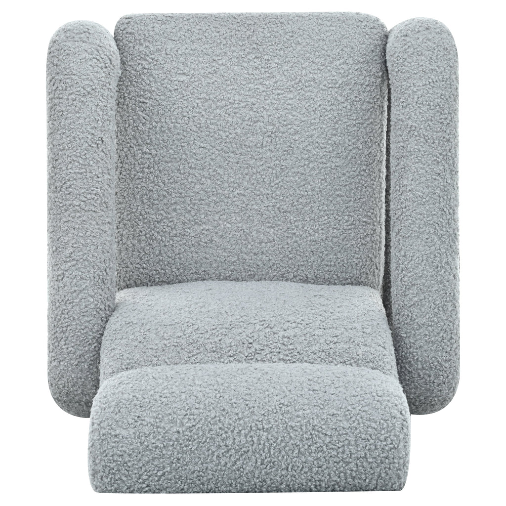 Fauteuil inclinable à dossier basculant, rembourré