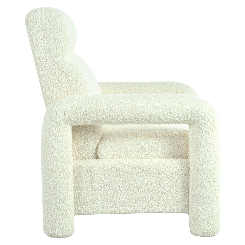 Fauteuil inclinable à dossier basculant, rembourré