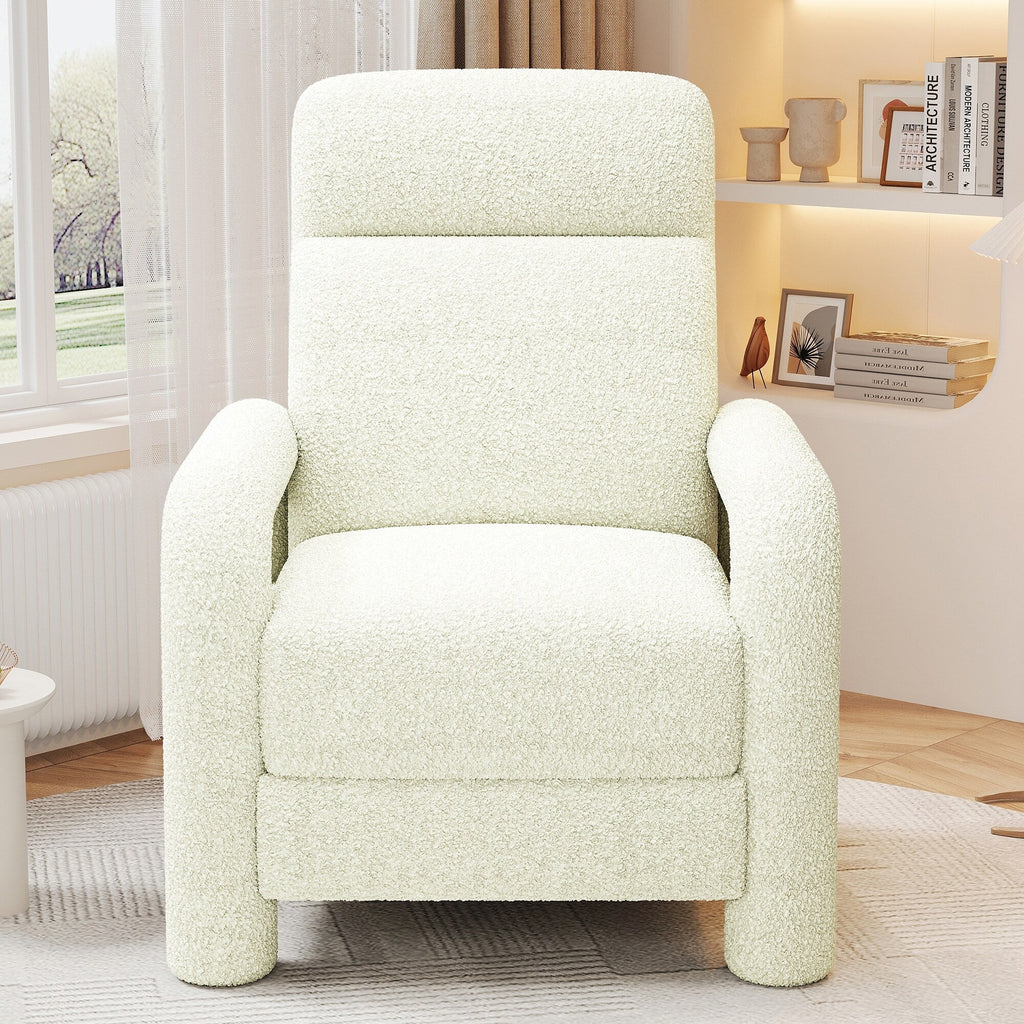 Fauteuil inclinable à dossier basculant, rembourré