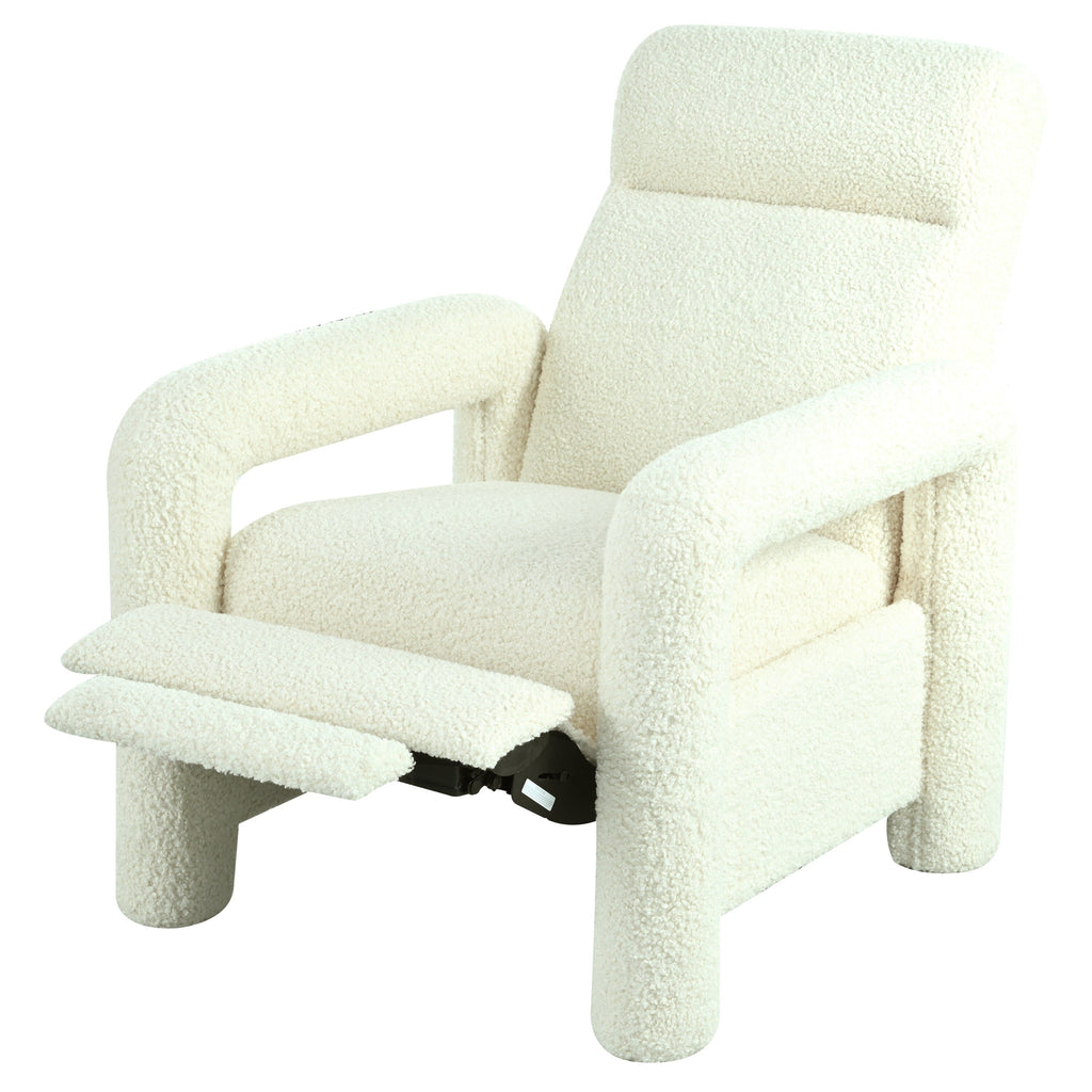 Fauteuil inclinable à dossier basculant, rembourré
