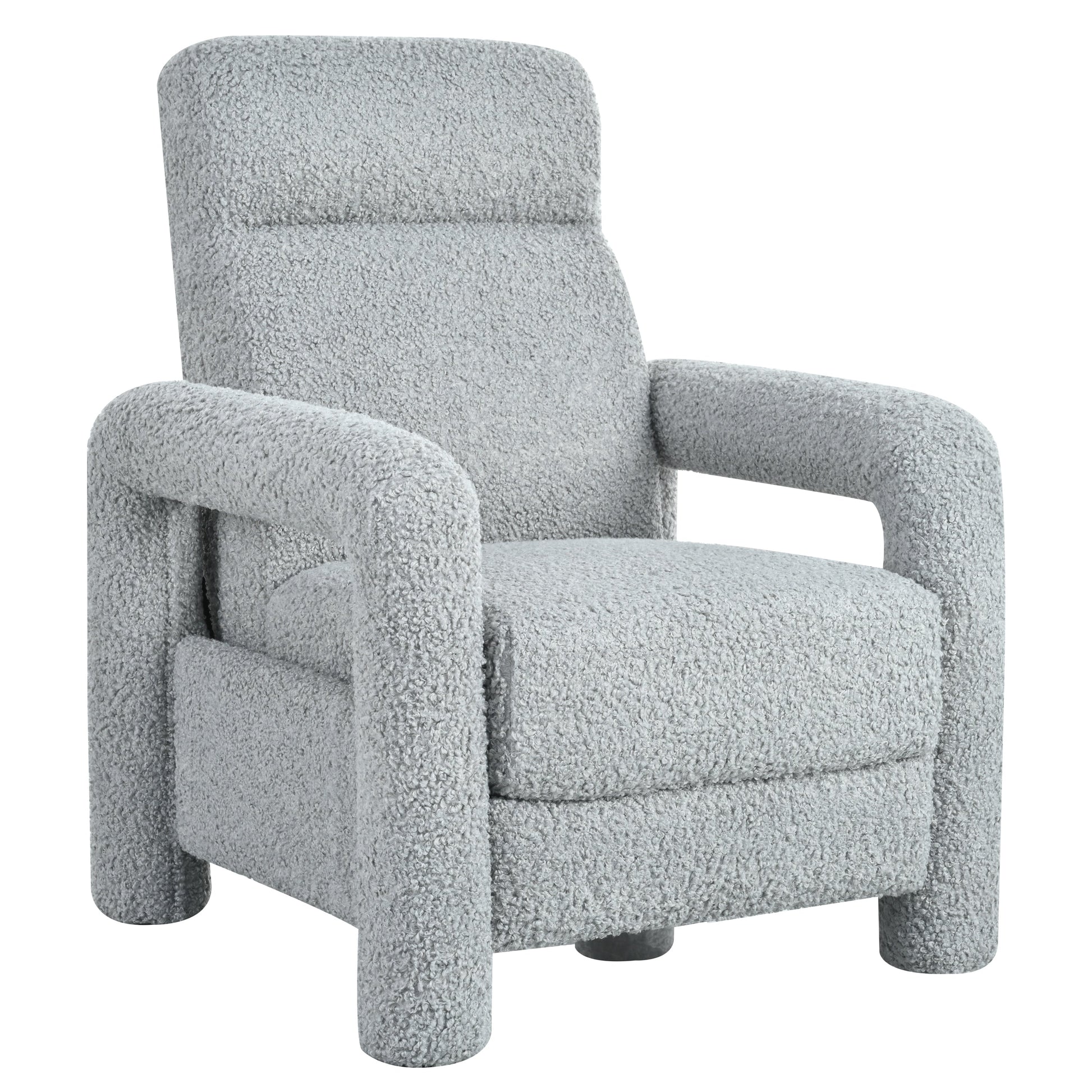 Fauteuil inclinable à dossier basculant, rembourré