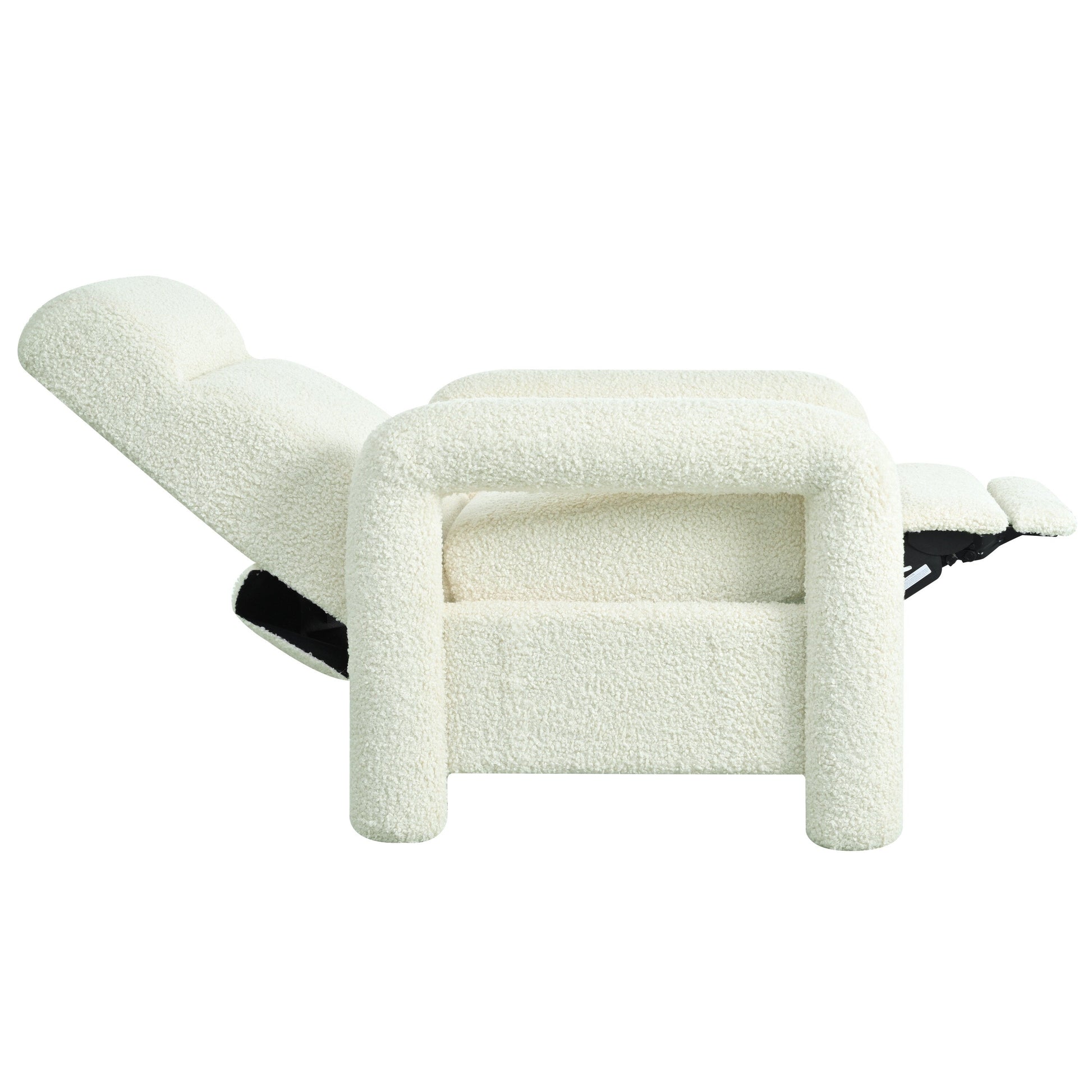 Fauteuil inclinable à dossier basculant, rembourré