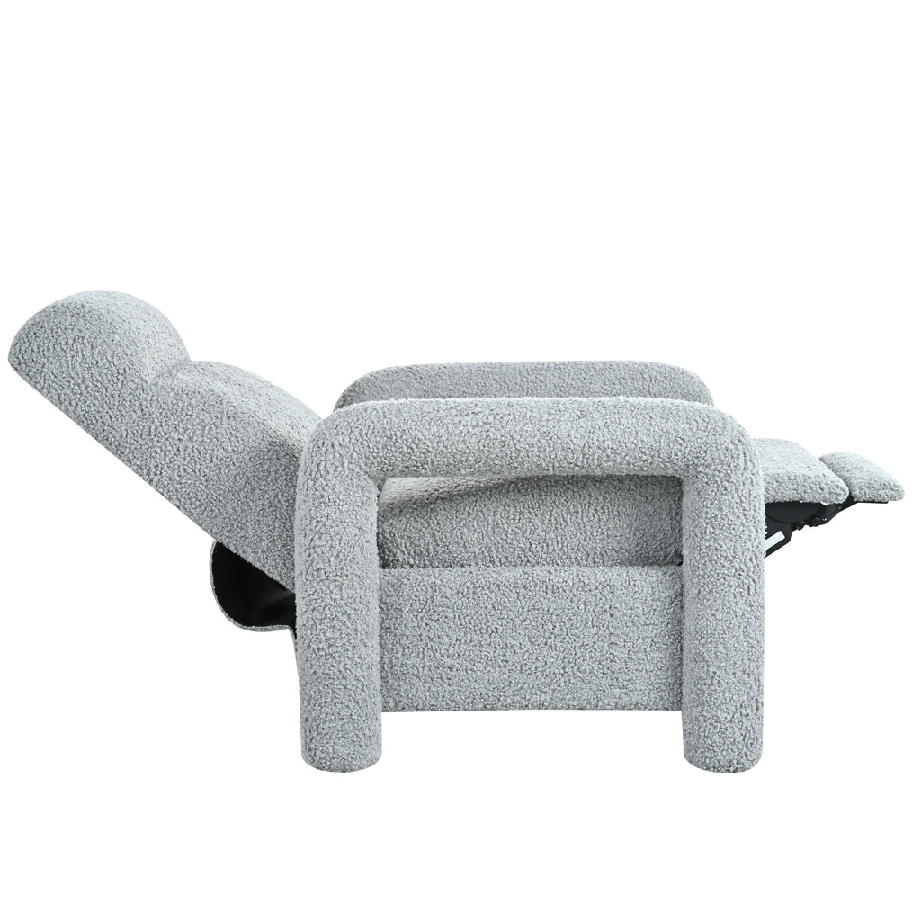 Fauteuil inclinable à dossier basculant, rembourré