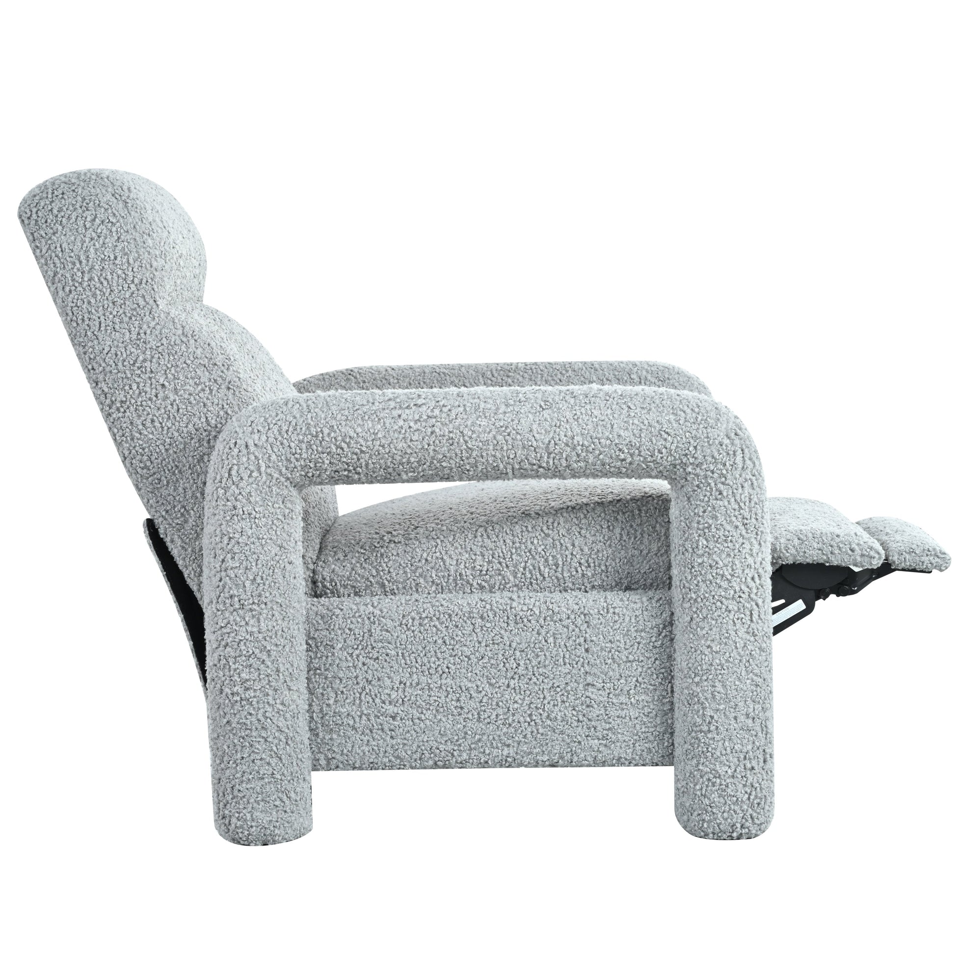 Fauteuil inclinable à dossier basculant, rembourré
