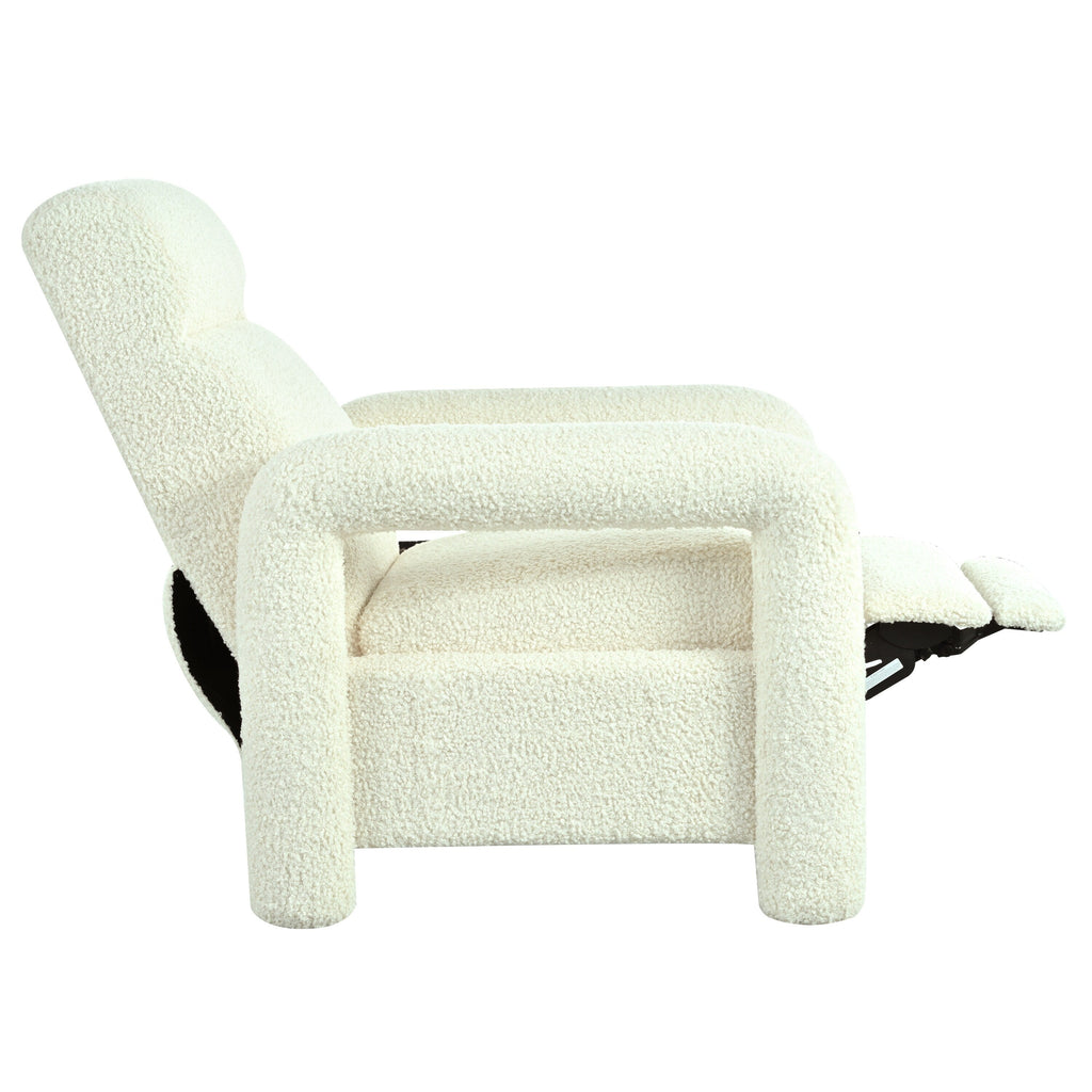 Fauteuil inclinable à dossier basculant, rembourré