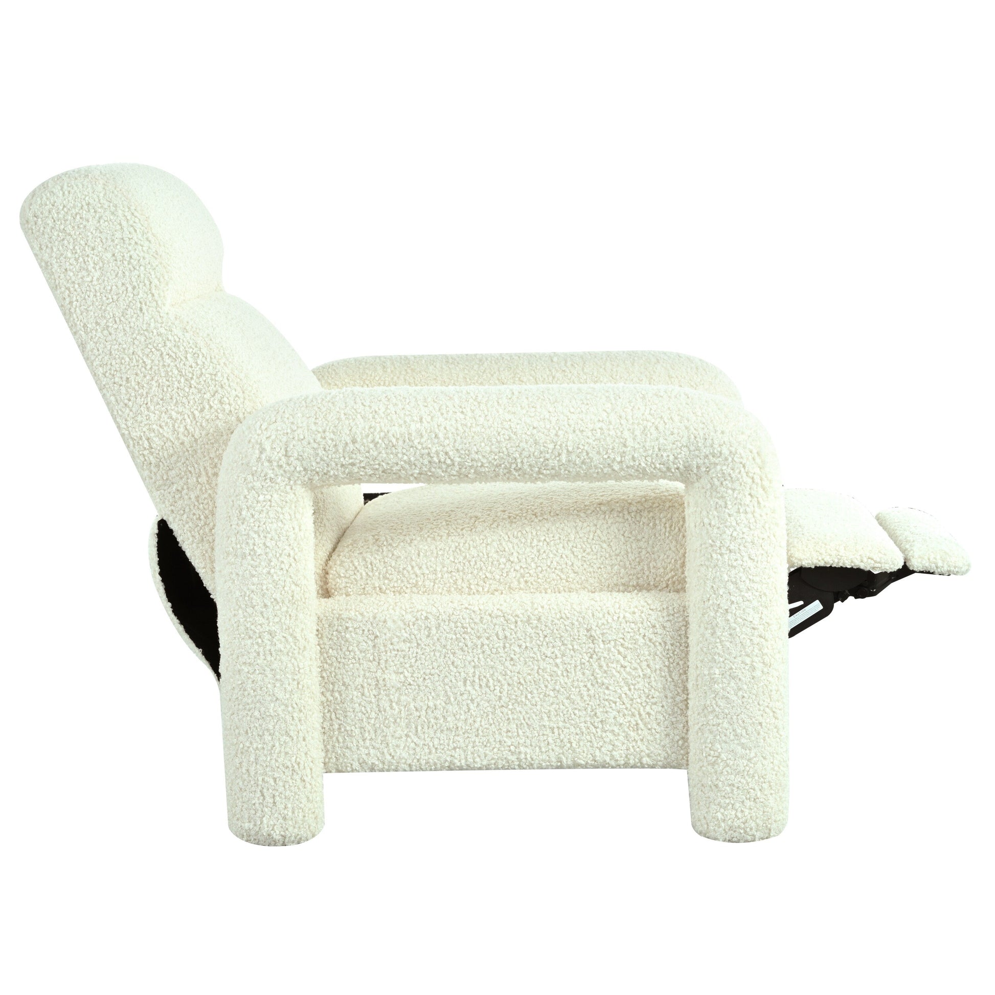 Fauteuil inclinable à dossier basculant, rembourré