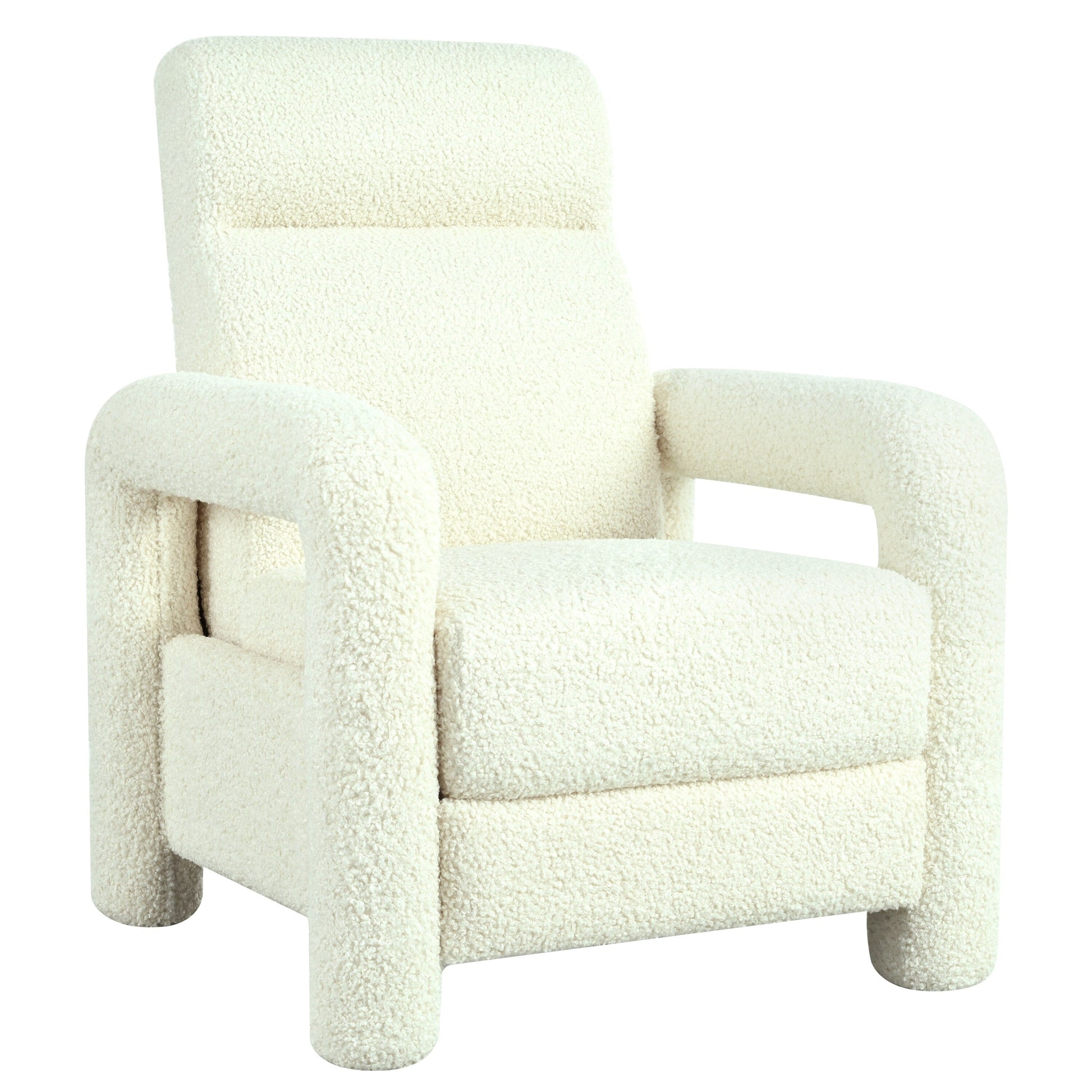 Fauteuil inclinable à dossier basculant, rembourré